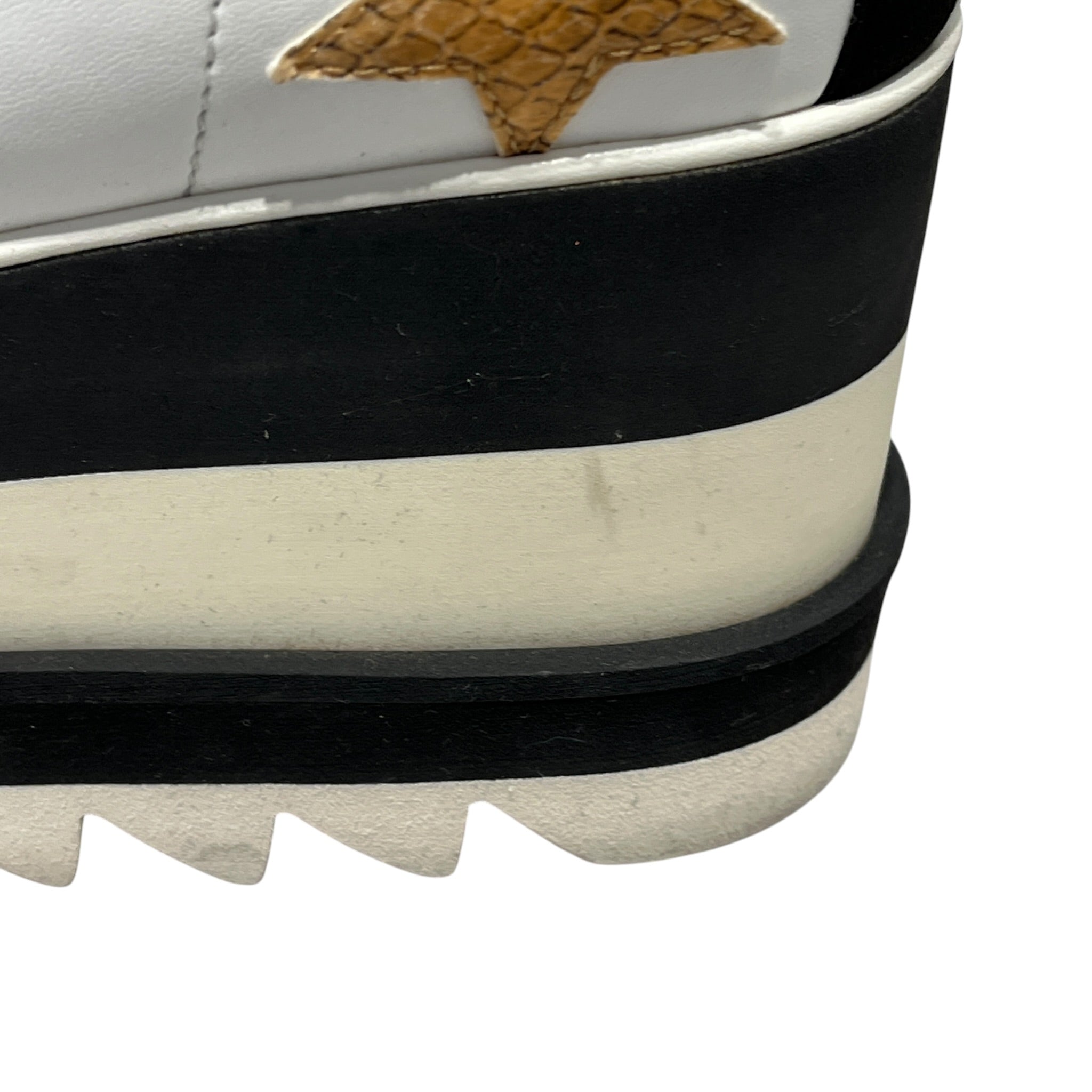 STELLAMcCARTNEY/Low-Sneakers/EU 35/All Over Print/Leather/WHT/Platform/elyse star platforms view 6