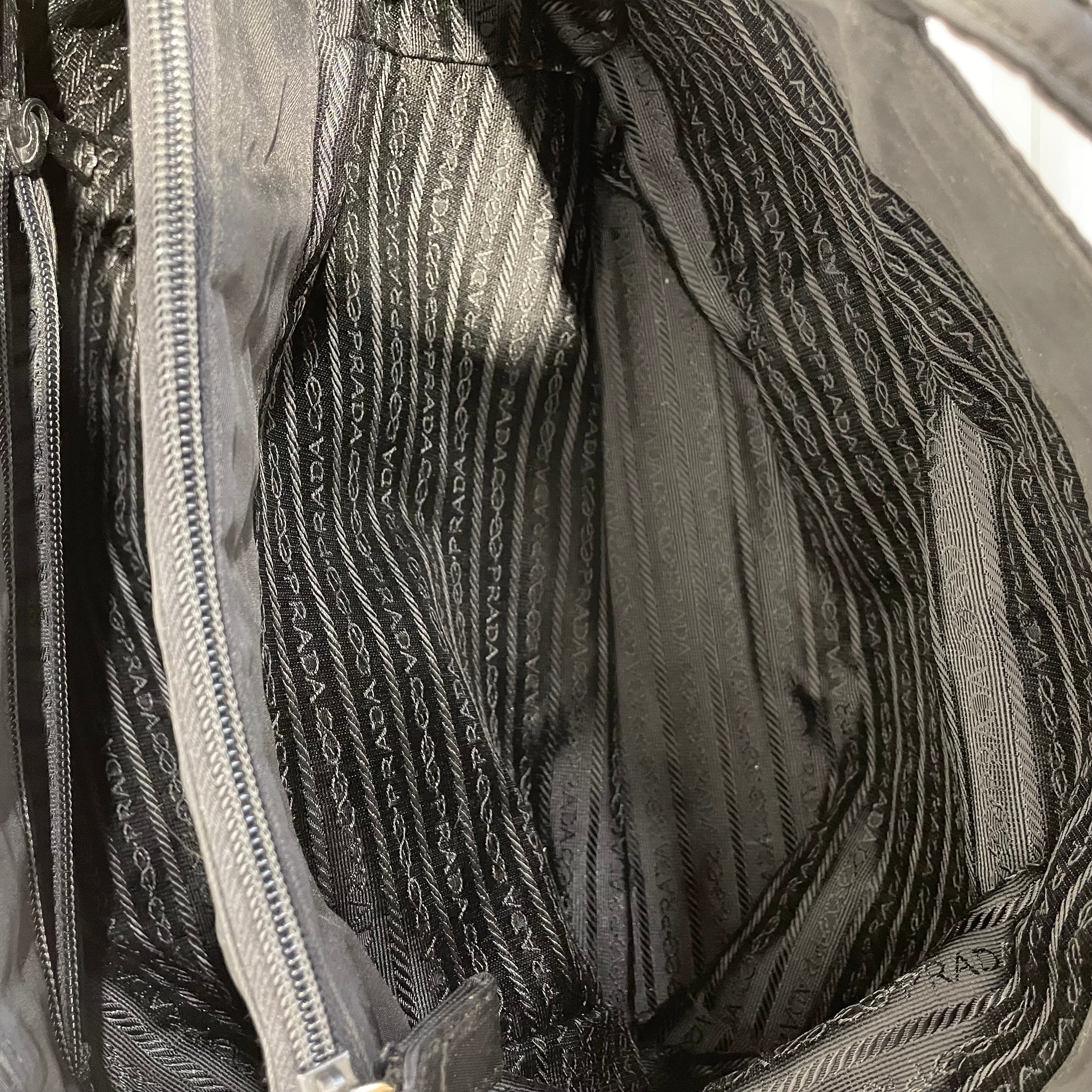 PRADA/Tote Bag/Nylon/BLK/Tessuto Embroided view 7