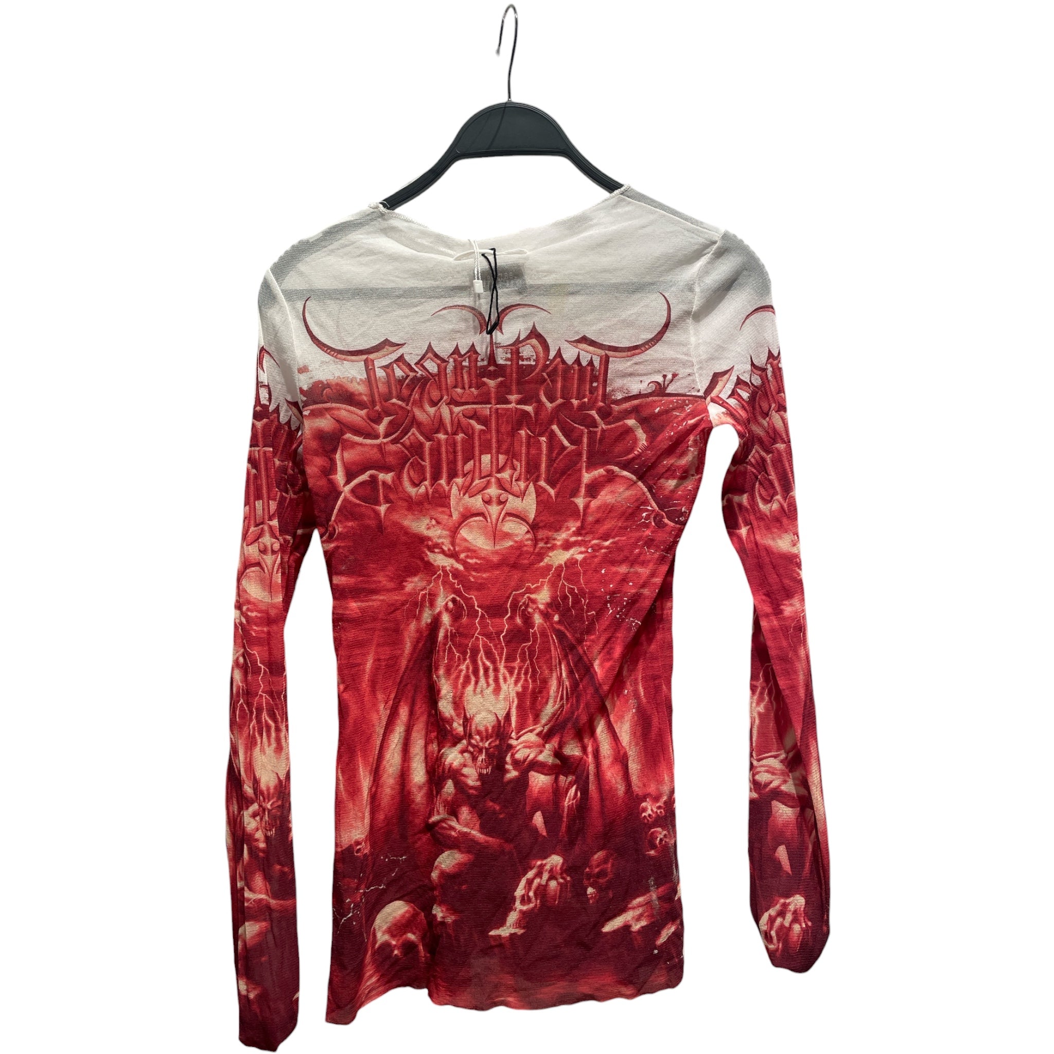 Jean Paul Gaultier/LS T-Shirt/XL/All Over Print/Polyester/MLT/Gargoyle Mesh view 2