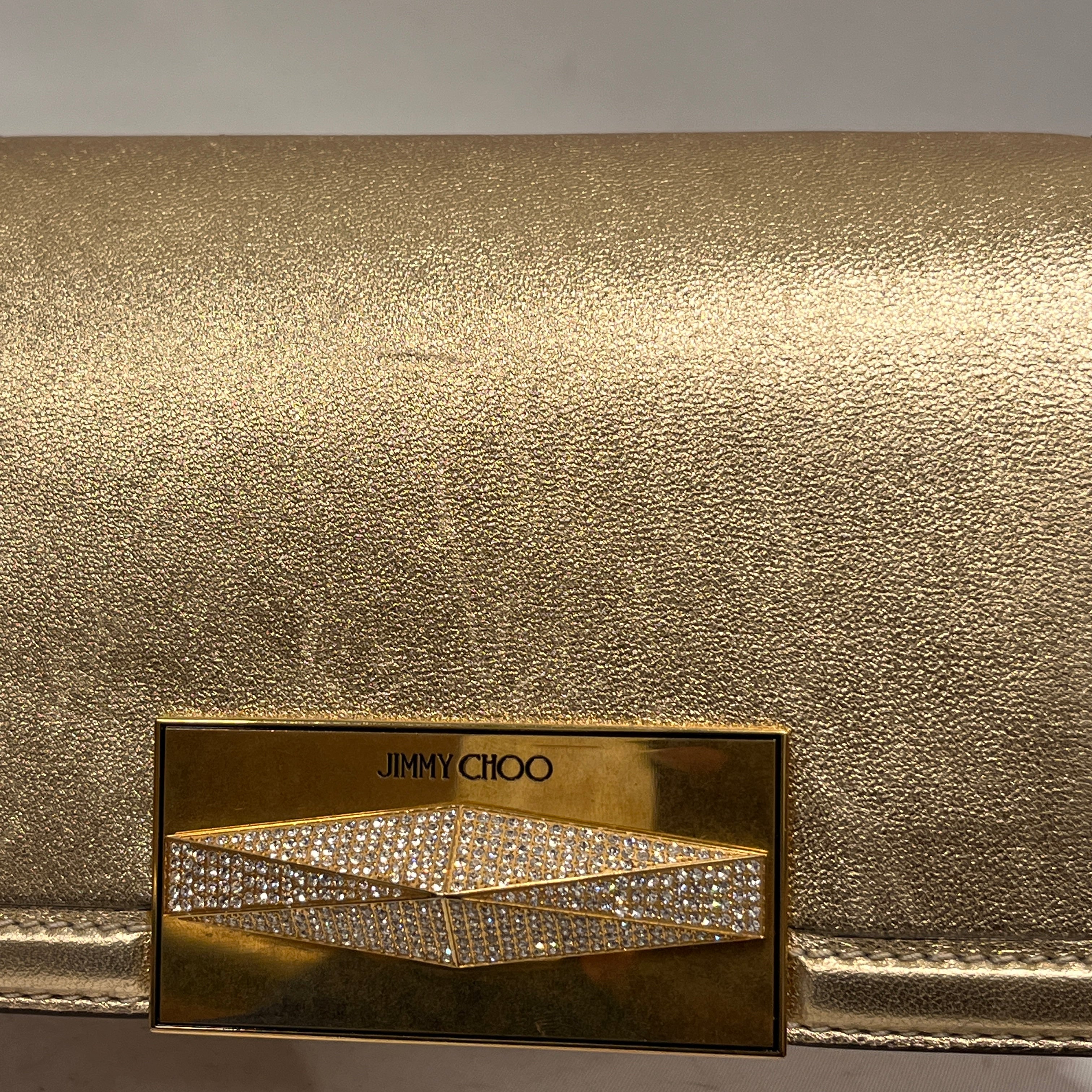 JIMMY CHOO/Cross Body Bag/Leather/GLD/Diamond Bag view 9