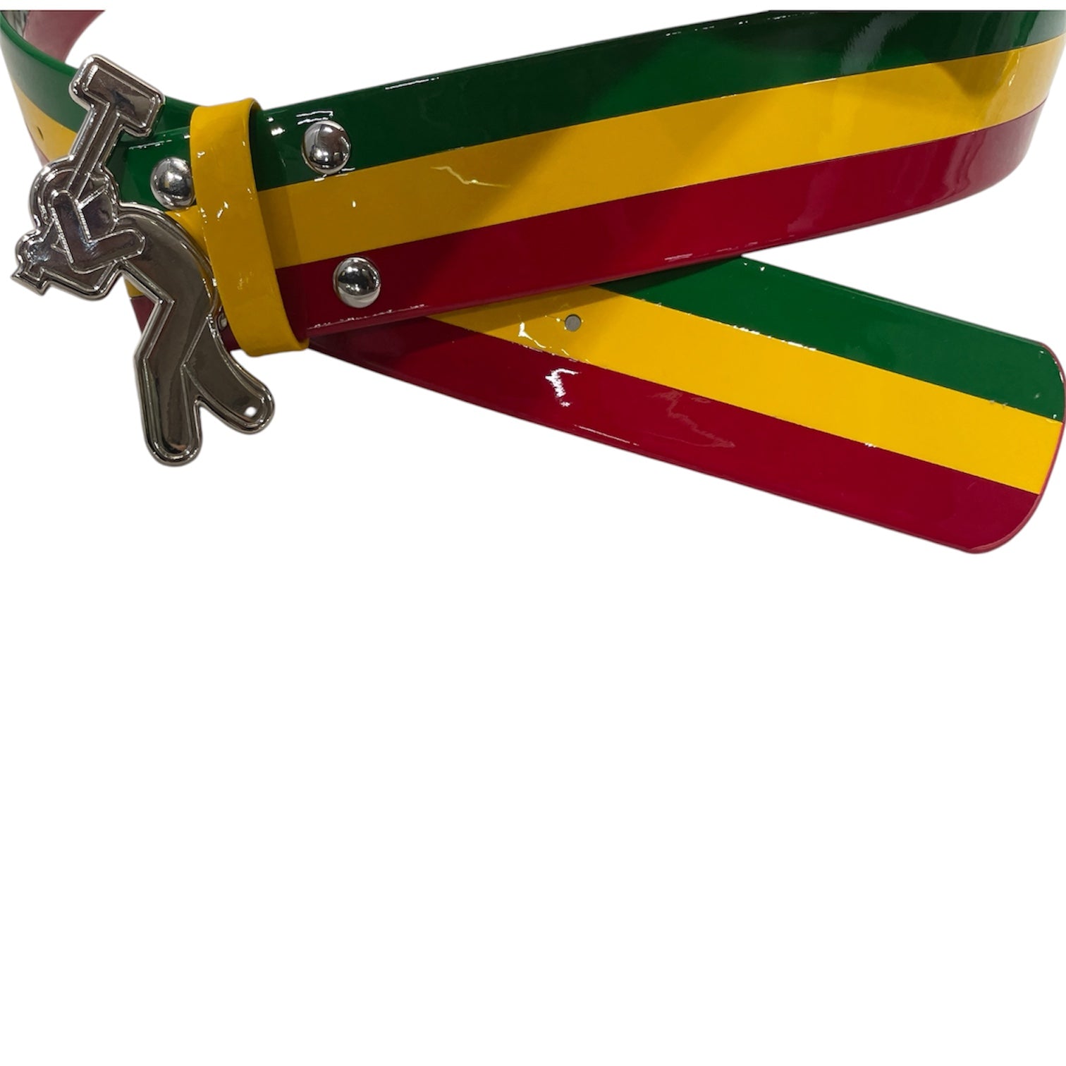 The Concrete  Family/Belt/Stripe/Leather/MLT/Lil Yachty Belt view 2
