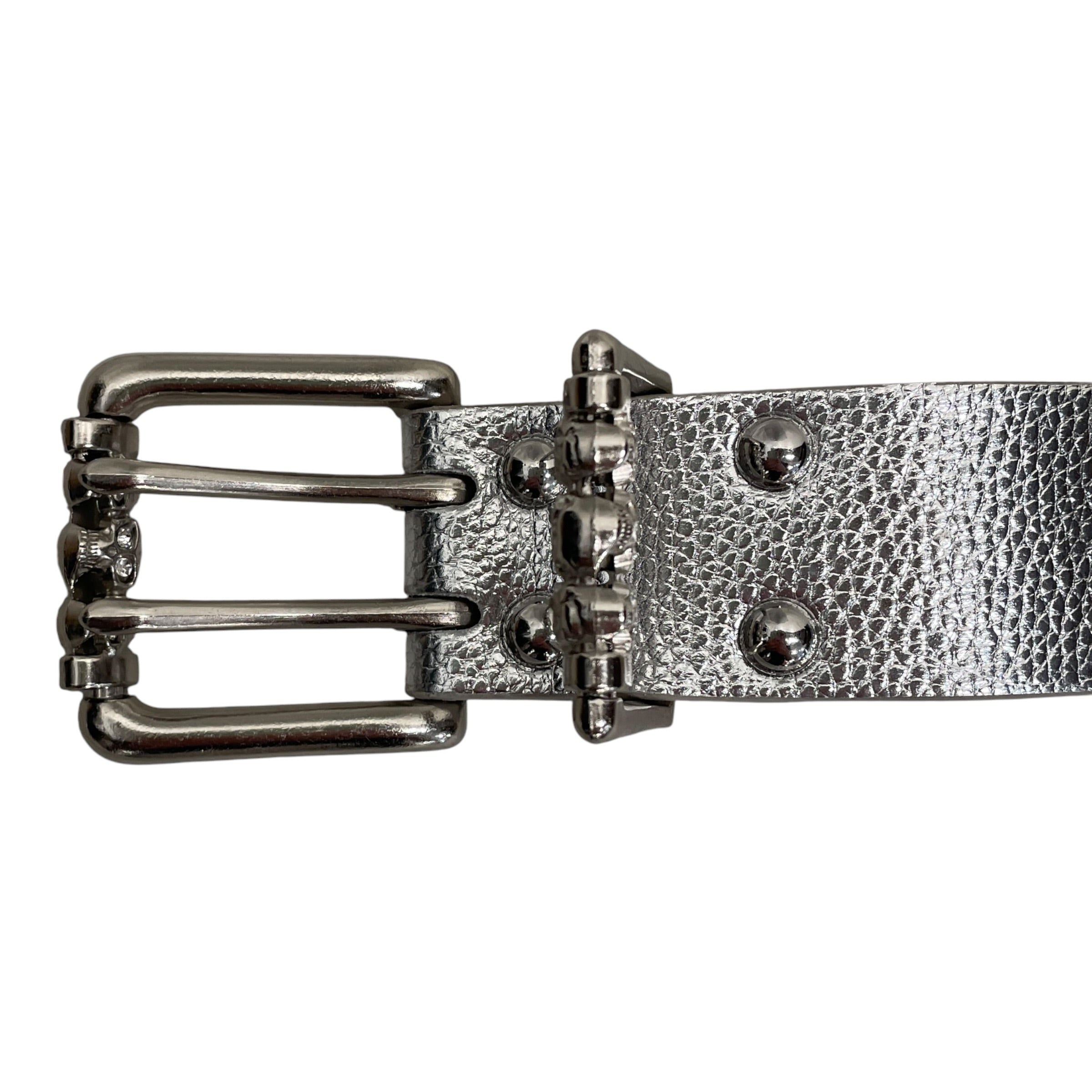 STOLEN ARTS/Belt/All Over Print/SLV/SILVER SKULL ROLLER BELT view 2