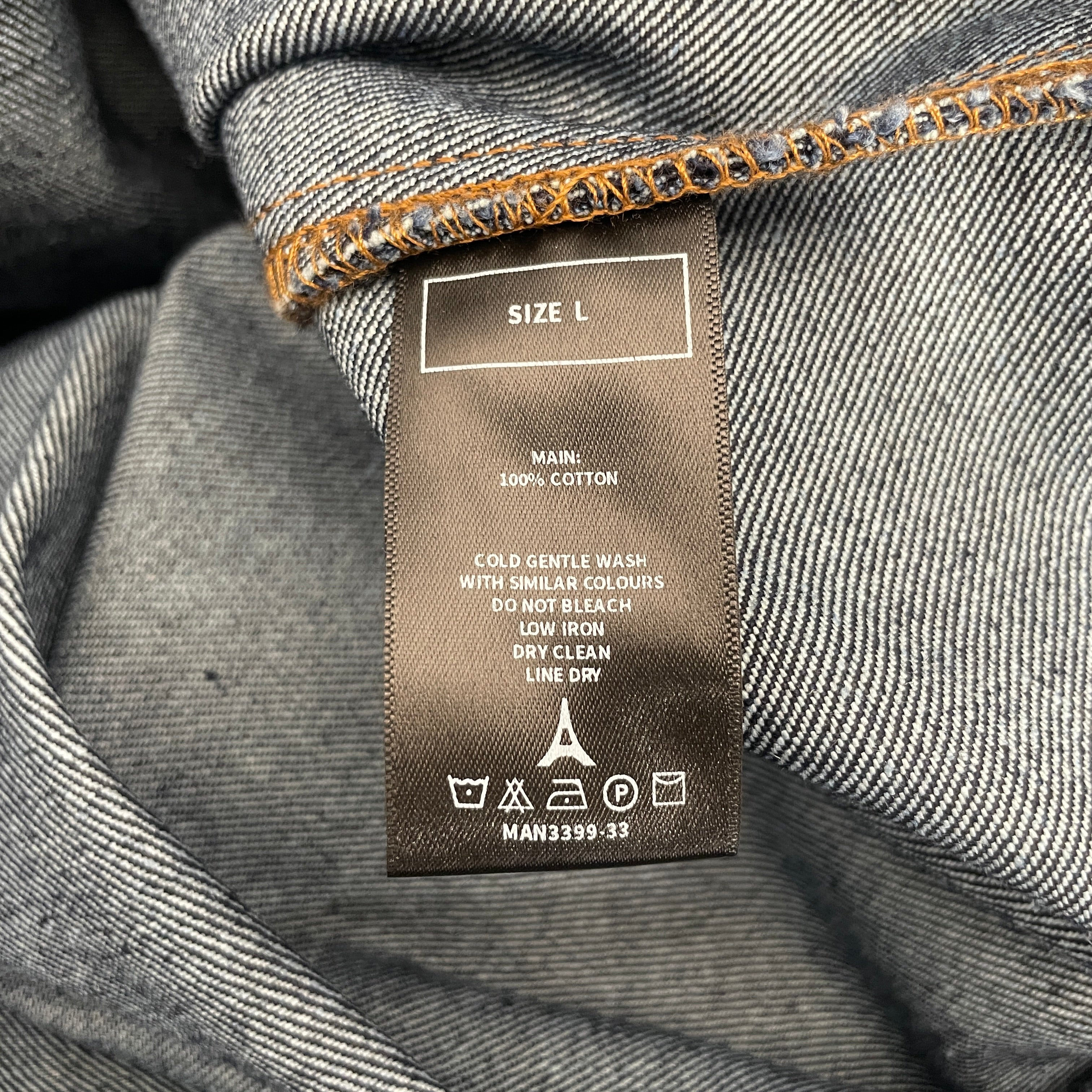 MANIERE DE VOIR/Denim Jkt/L/Cotton/NVY/DENIM JACKET BROWN/GOLD TAG view 4