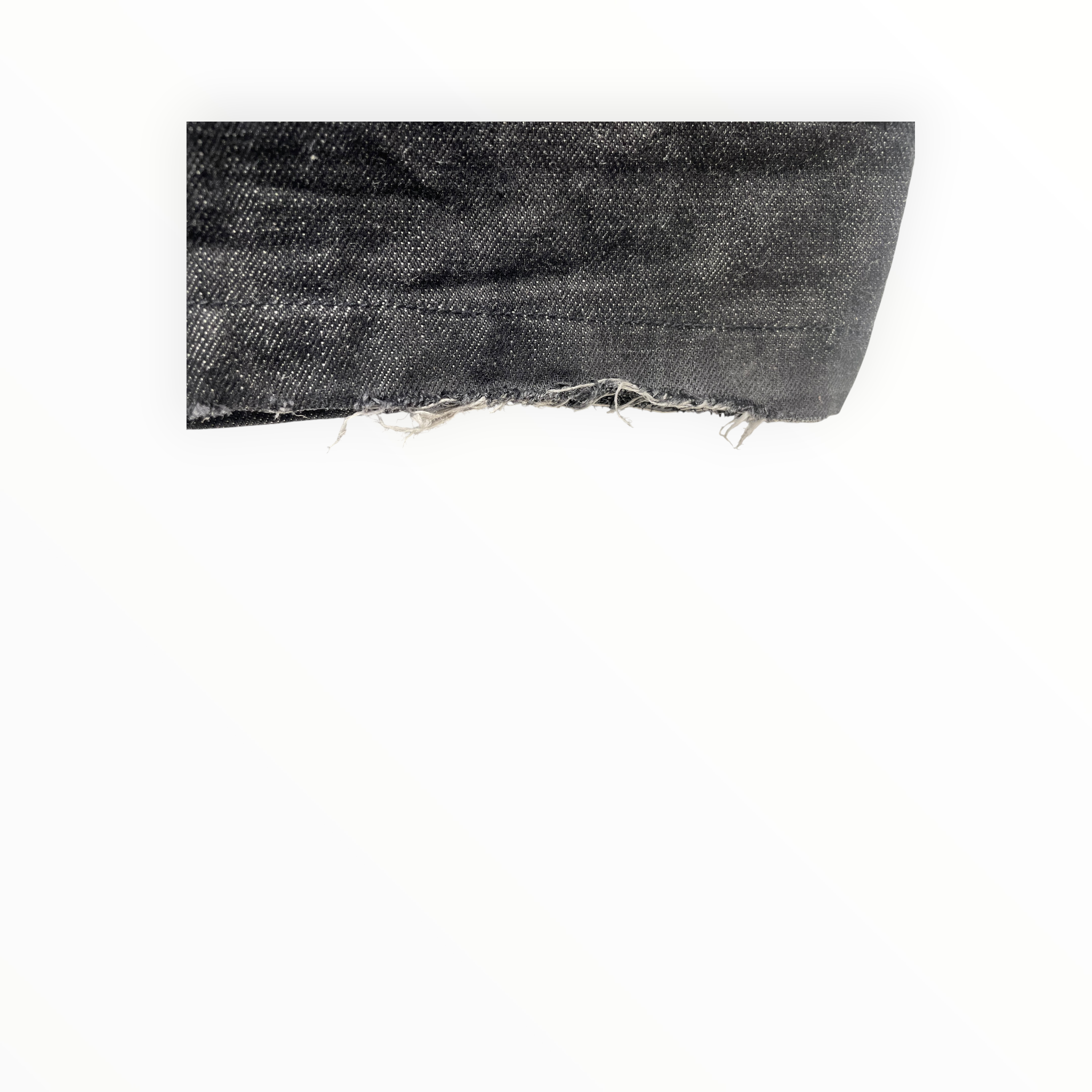 SEVEN3SEVENS/Straight Pants/30/Cotton/BLK/SELVEDGE view 4
