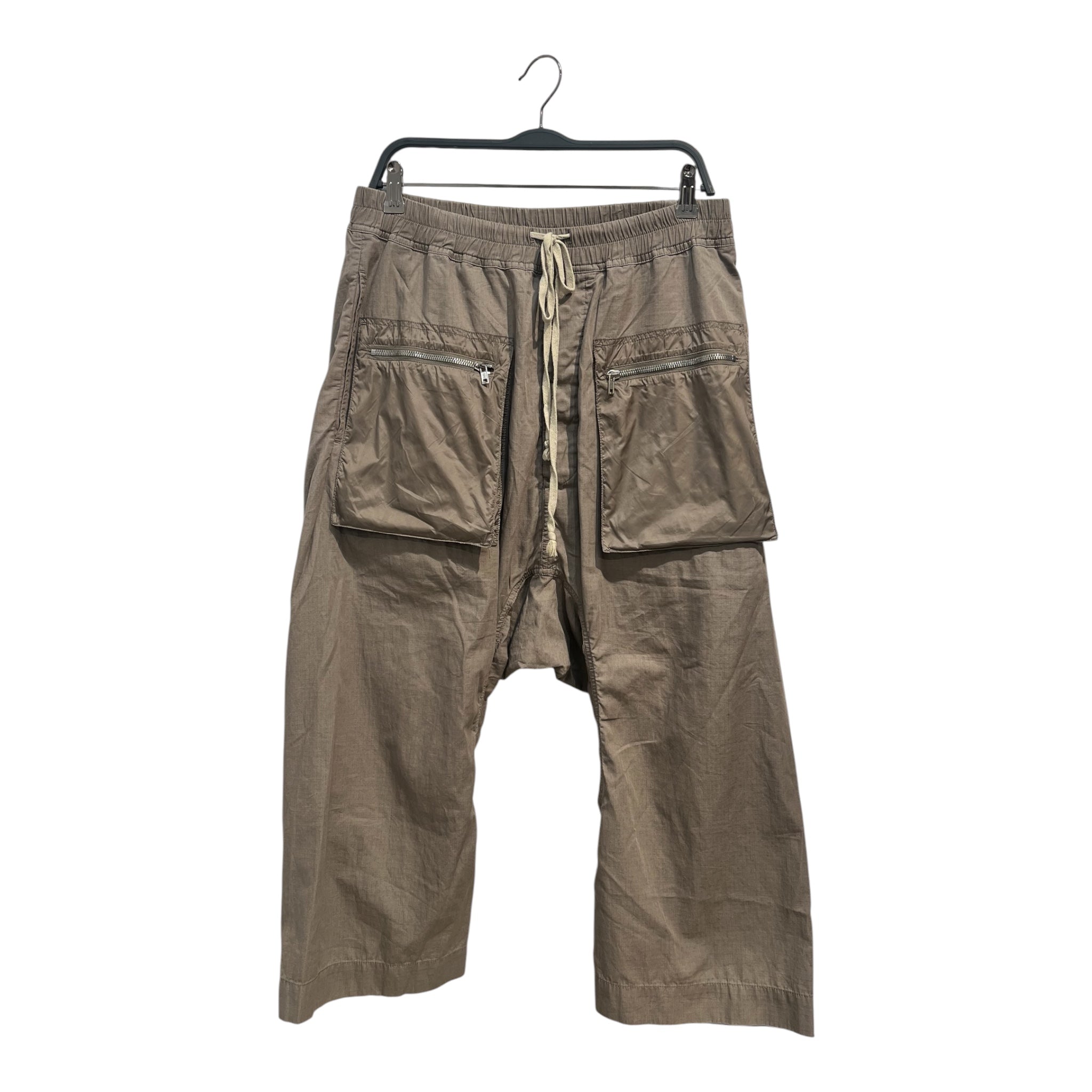 RICK OWENS DRKSHDW/Cargo Pants/M/Cotton/GRY/silky pockets view 1