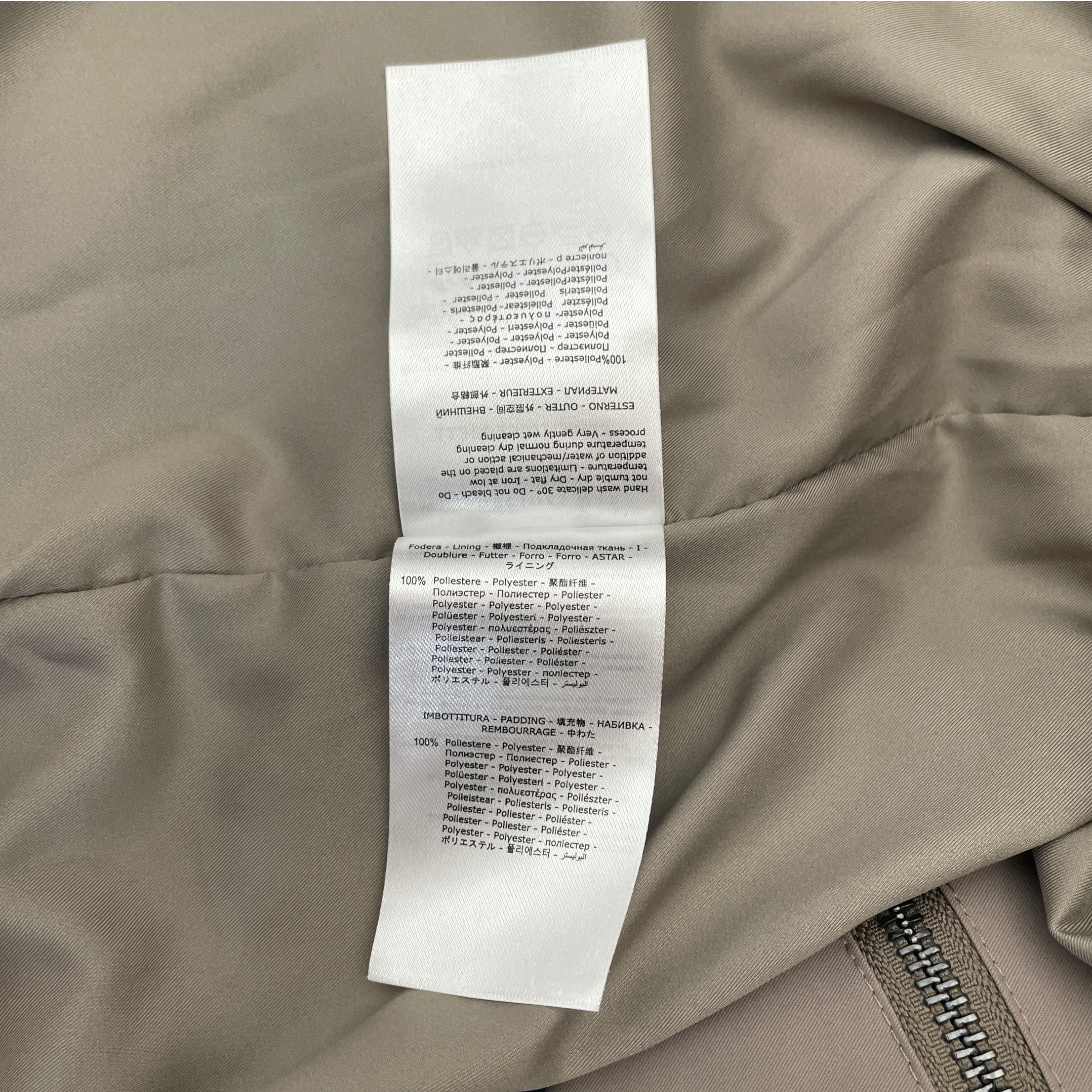WHO DECIDES WAR/Puffer Jkt/L/Polyester/KHK/embroidered bomber jacket view 4
