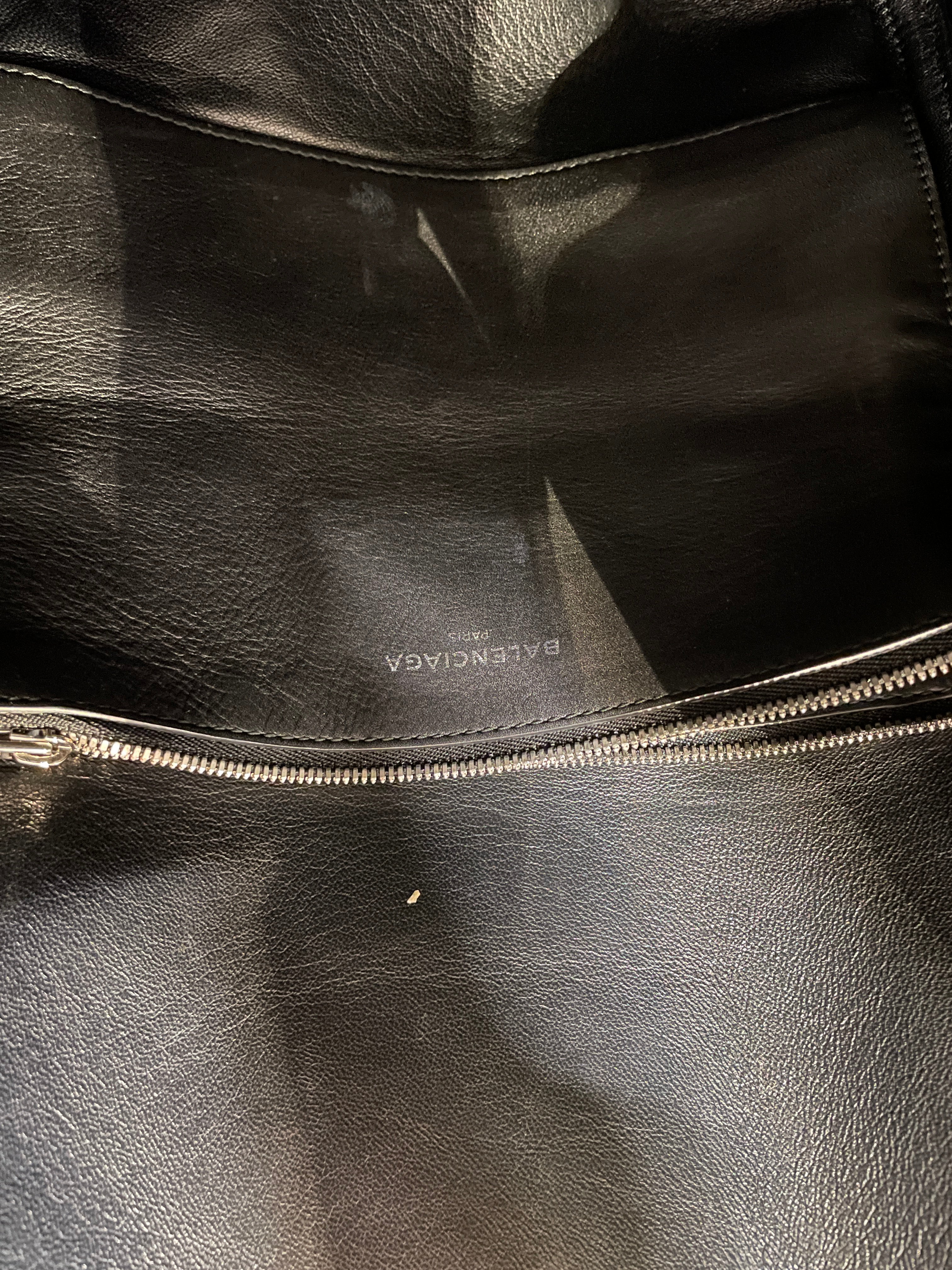 BALENCIAGA/Cross Body Bag/Leather/BLK/CONVERTIBLE BAG view 7