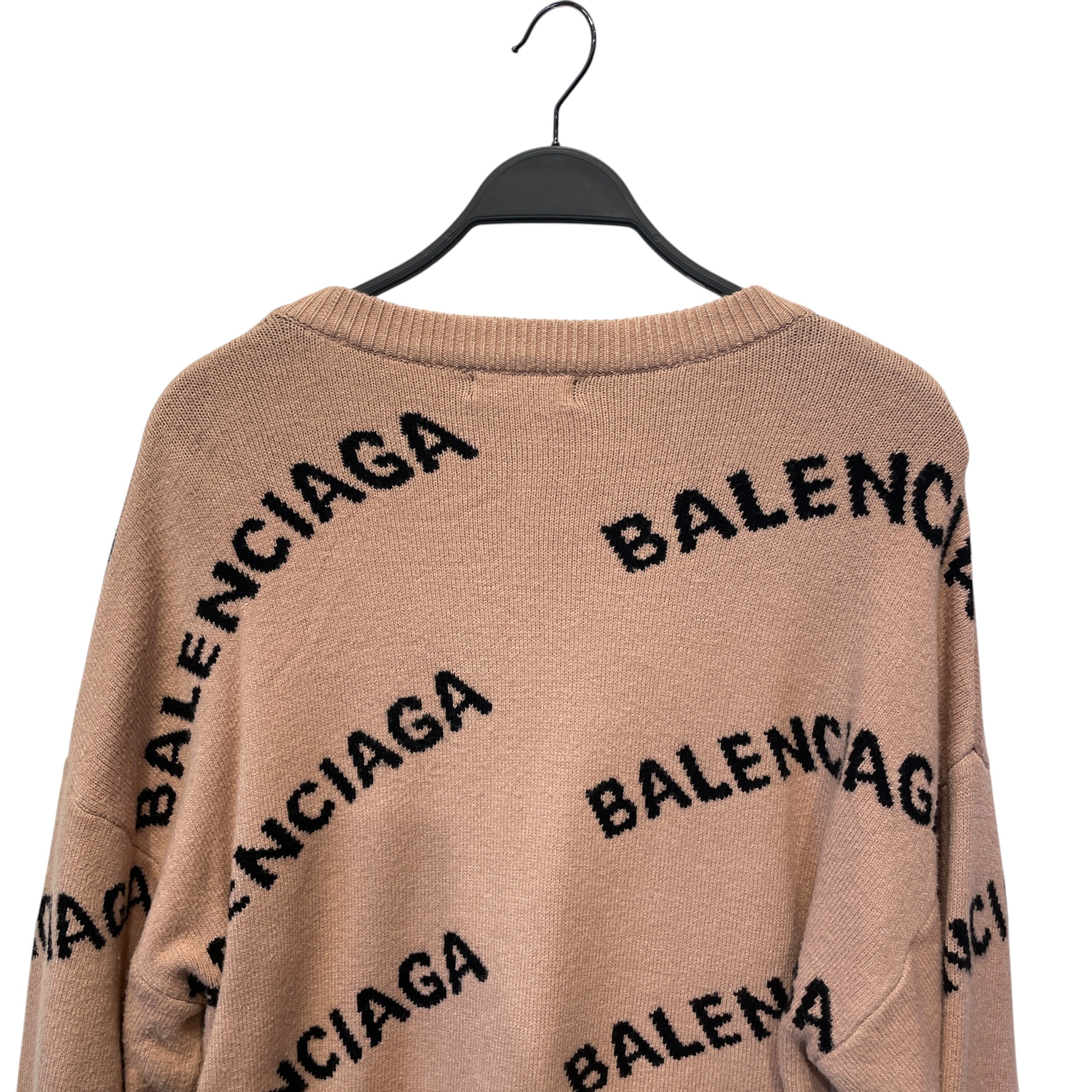BALENCIAGA/Sweater/XL/All Over Print/Cotton/BEG/ view 3