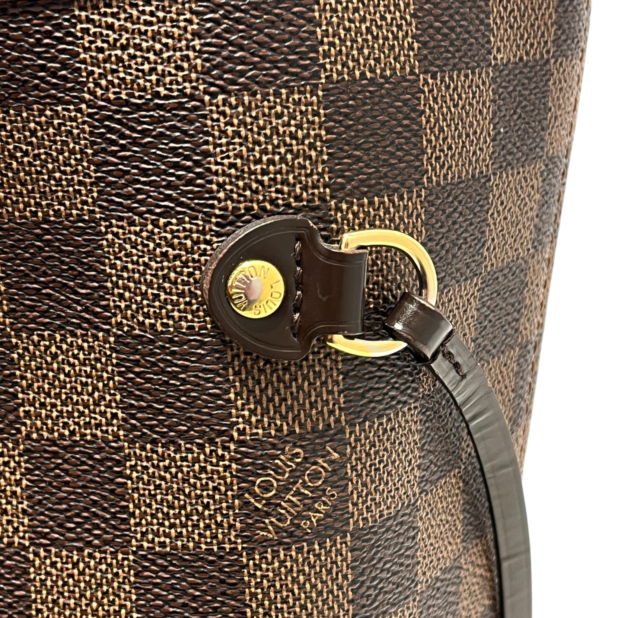 LOUIS VUITTON/Tote Bag/Monogram/Leather/BRW/Neverfull MM Damier Ebene Tote view 14