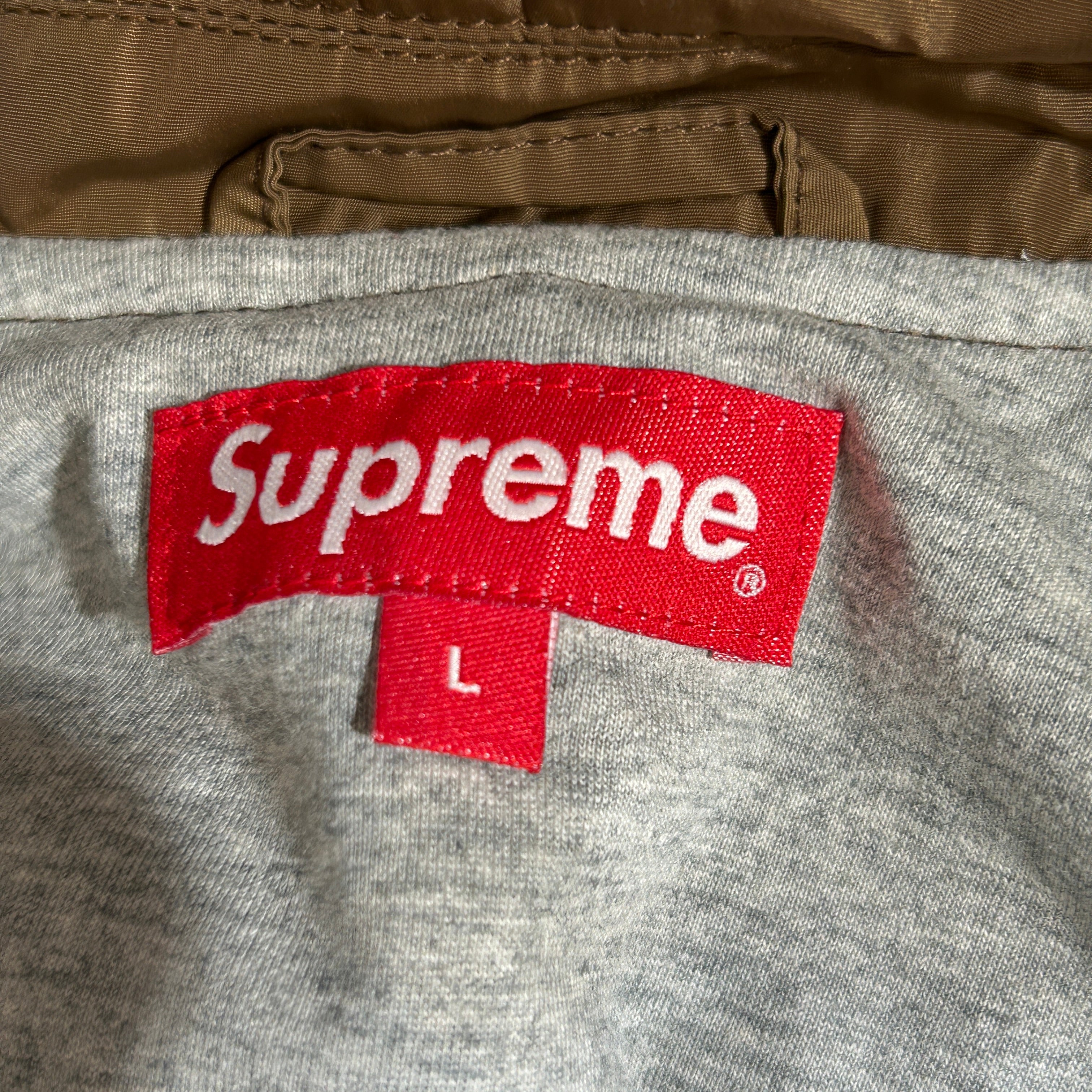 Supreme/Windbreaker/L/Nylon/BRW/gray cotton lining view 3