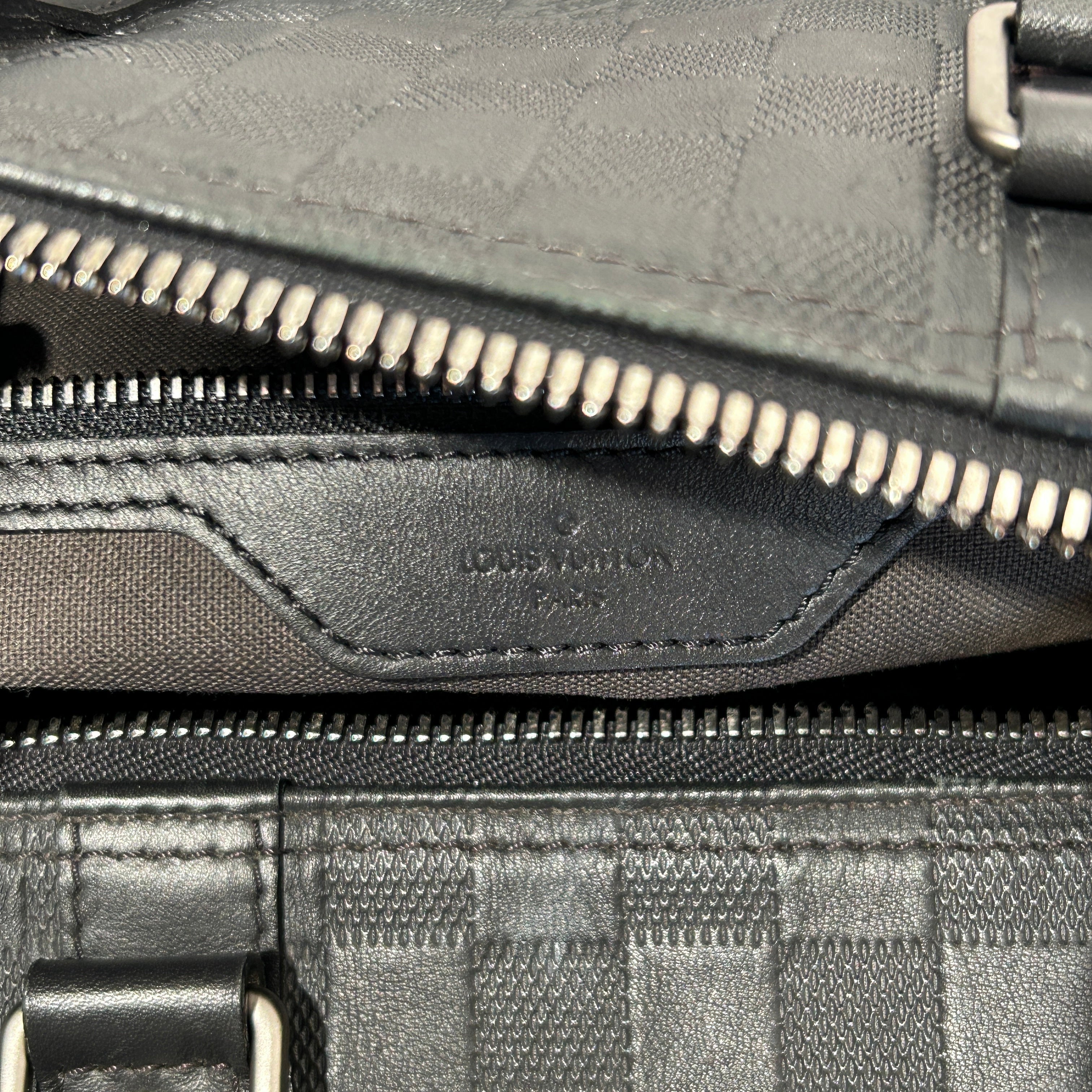 LOUIS VUITTON/Bag/Leather/BLK/Keepall Bandouliere view 5