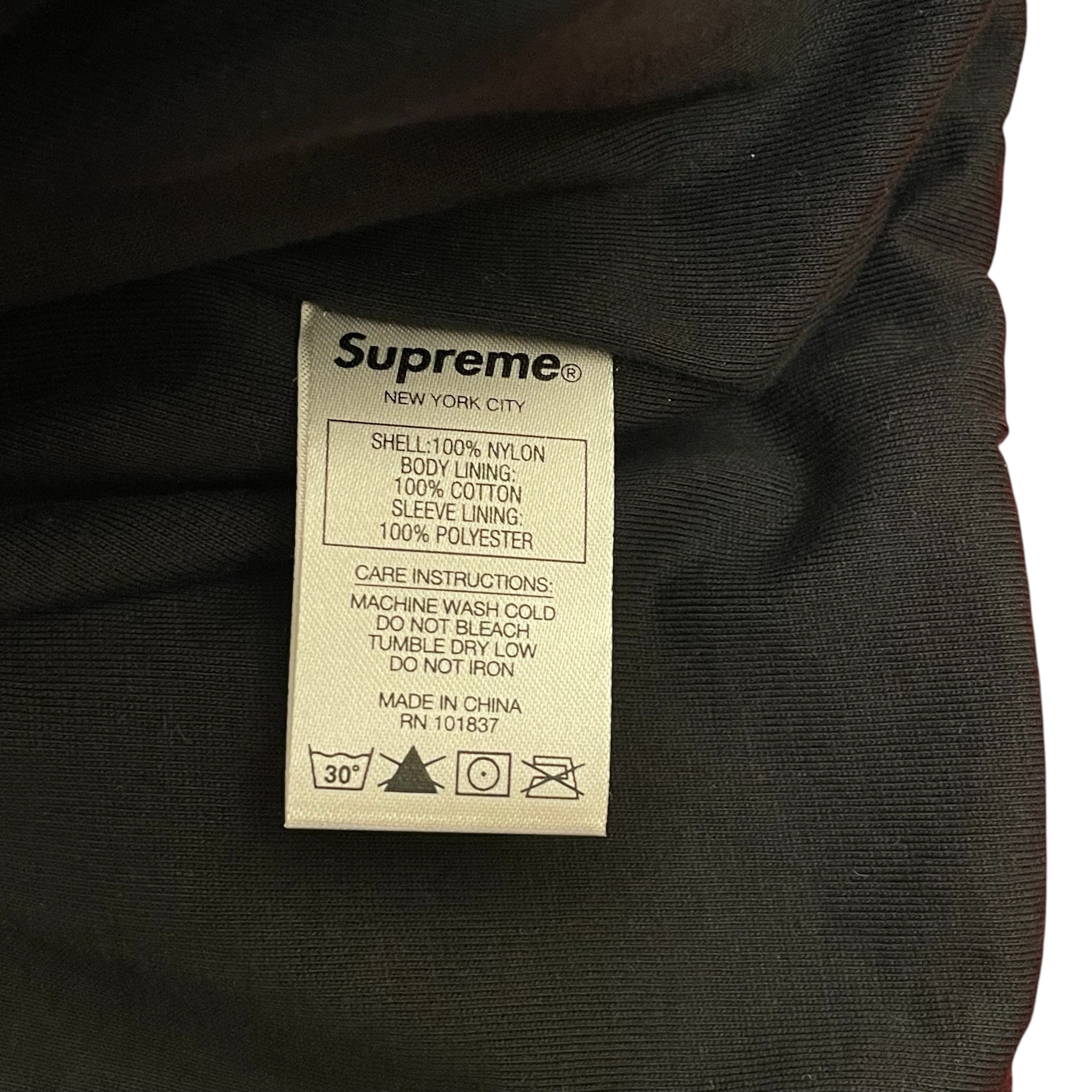 Supreme/Windbreaker/L/Nylon/RED/All Over Print/big letter track jacket view 5