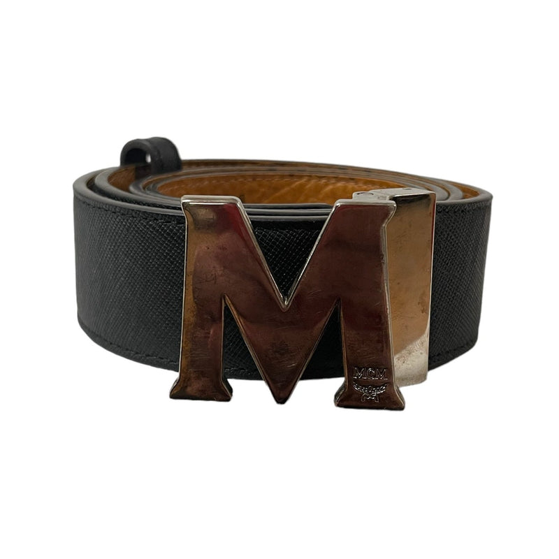 MCM/Belt/Leather/BLK/DOUBLE SIDE