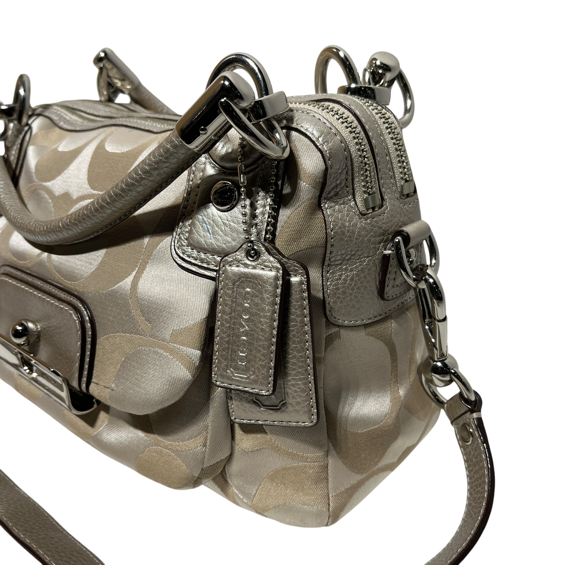 COACH/Hand Bag/Monogram/SLV/kristien signature view 5