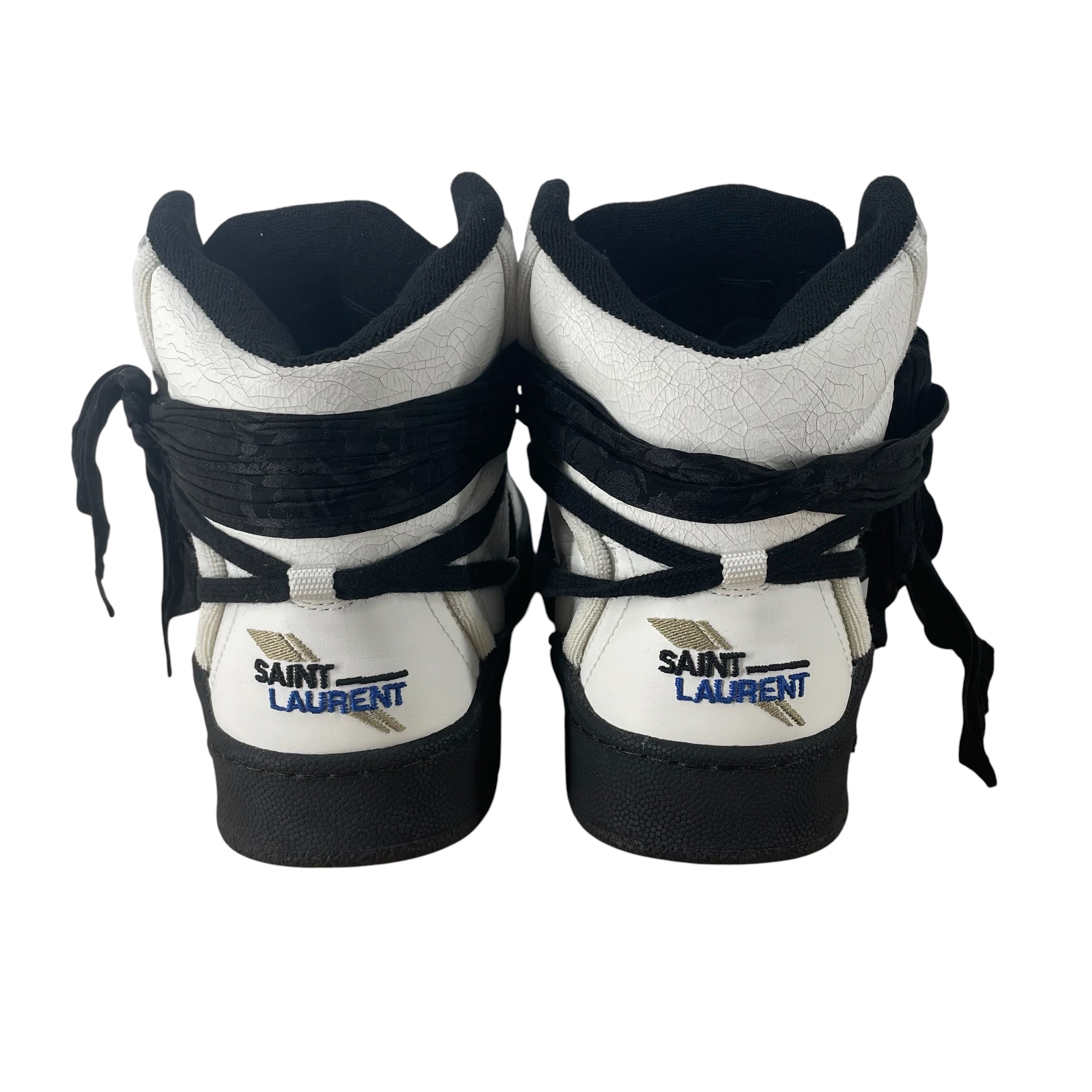 SAINT LAURENT/Hi-Sneakers/EU 41/Leather/WHT/CURE 05 BLU/BLK SOLE view 5