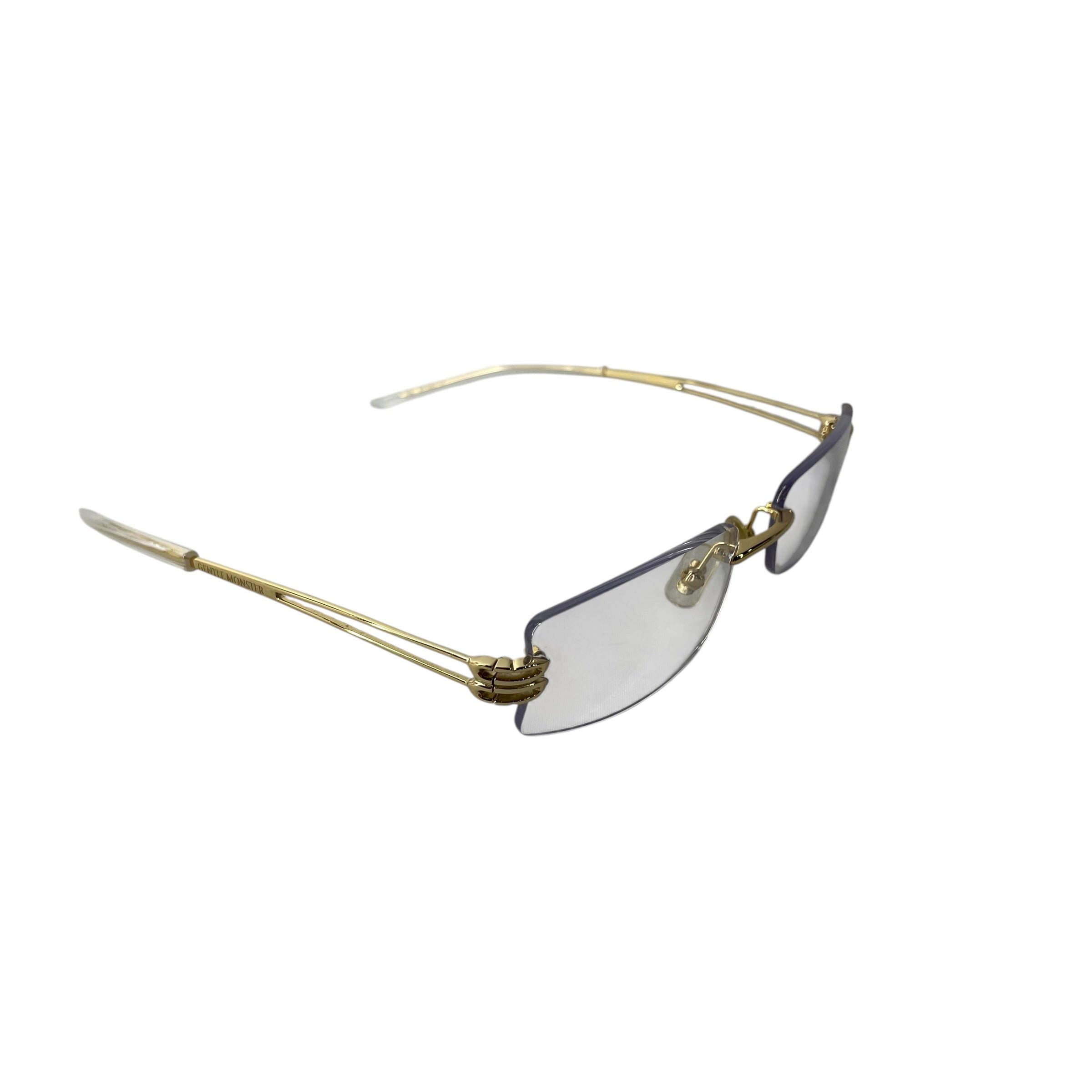 GENTLE MONSTER/Glasses/Wood/GLD/Rimless/L's/CLEAR/ B.B.B. view 4