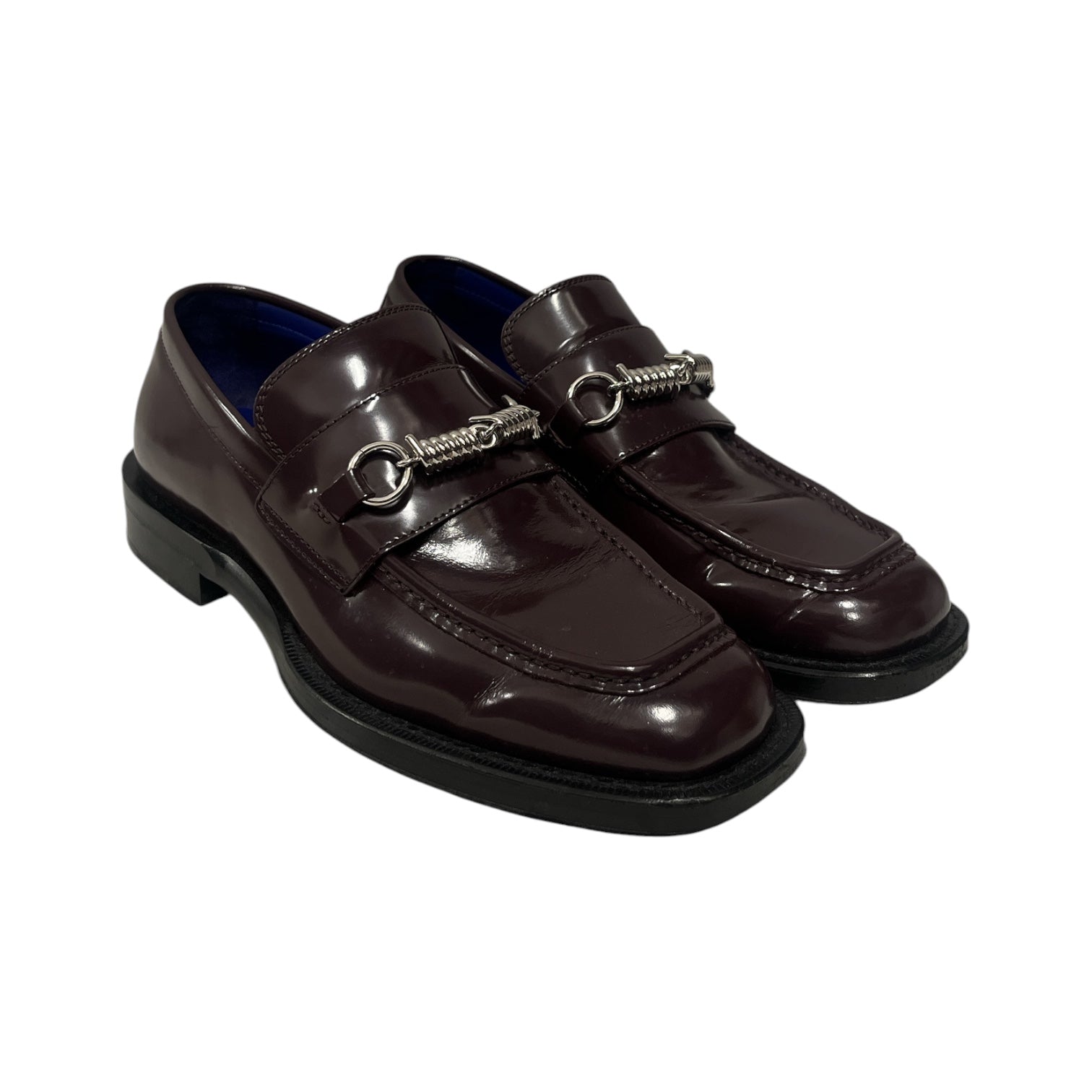 BURBERRY/Loafers/US 7.5/Leather/BRD/chain view 1