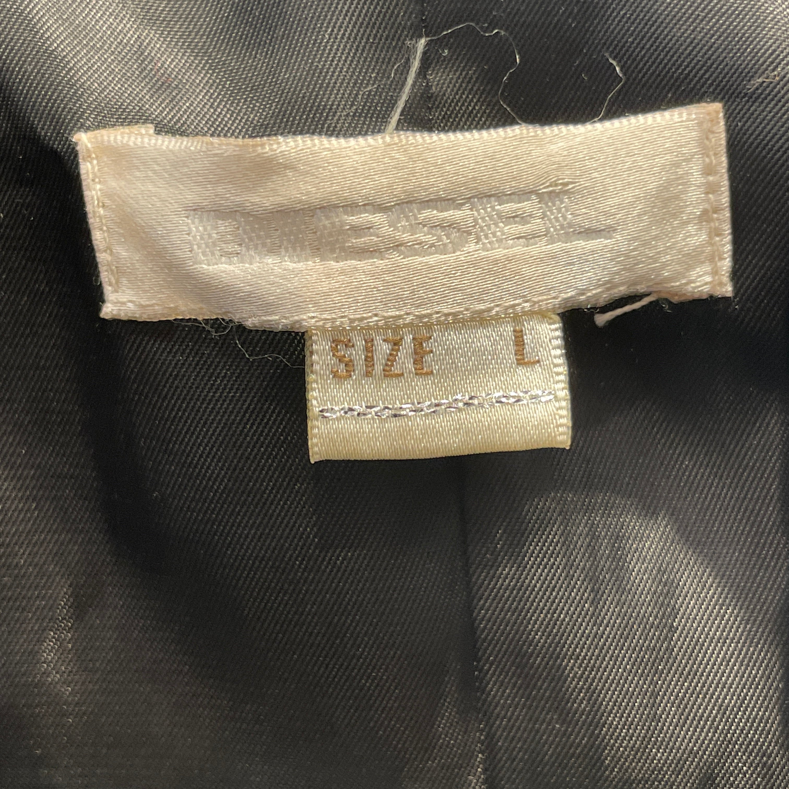 DIESEL/Tailored Jkt/L/Cotton/BLK/SILL LAPEL/ ONE BUTTON view 3