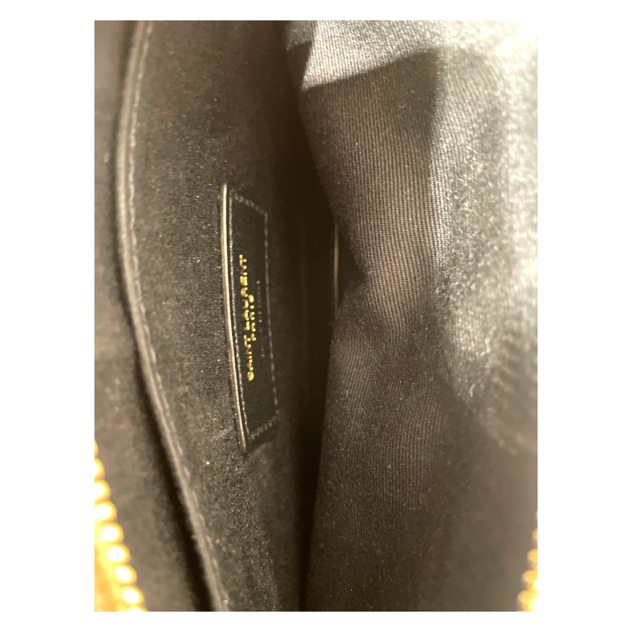 SAINT LAURENT/Pouch/Leather/BEG/Cassandra Bill Pouch view 3