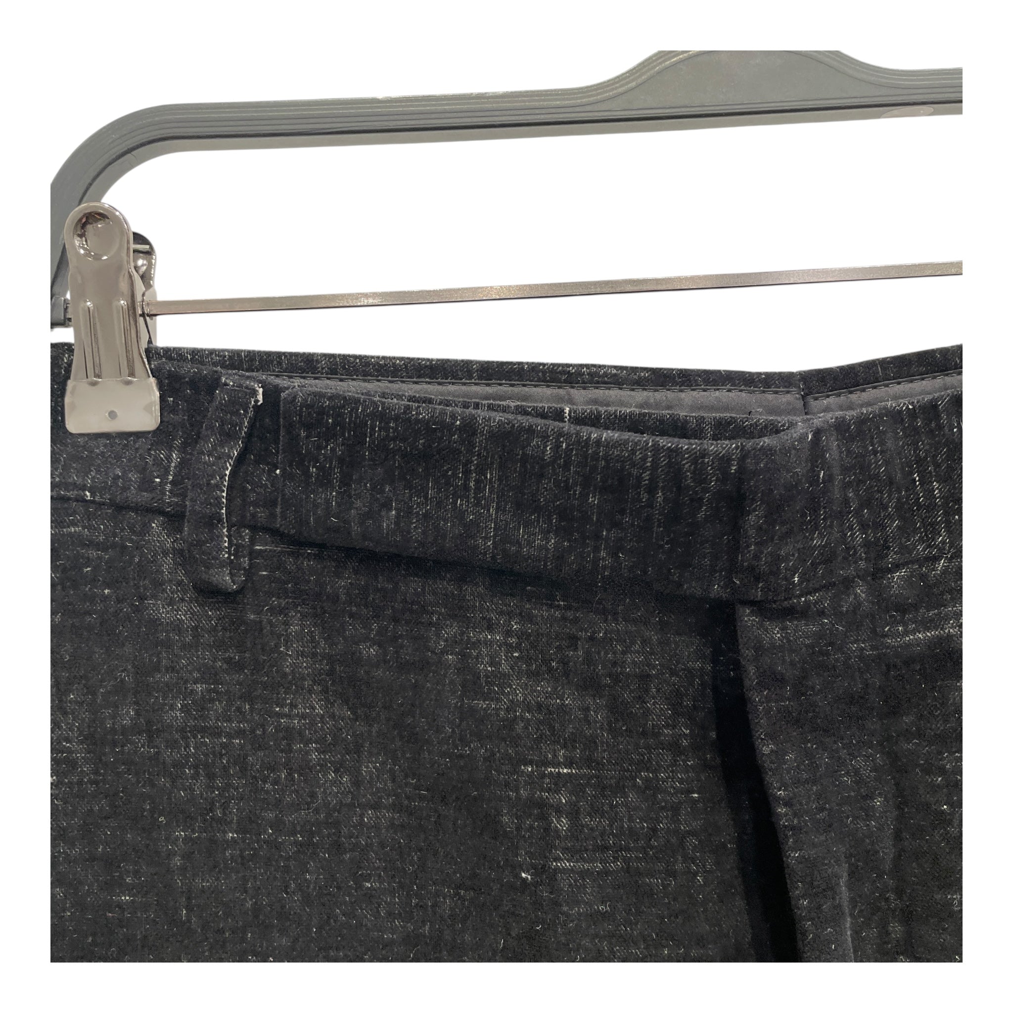 Rick Owens/Cropped Pants/10/Velour/BLK/LARRY FW19 TROUSER view 5