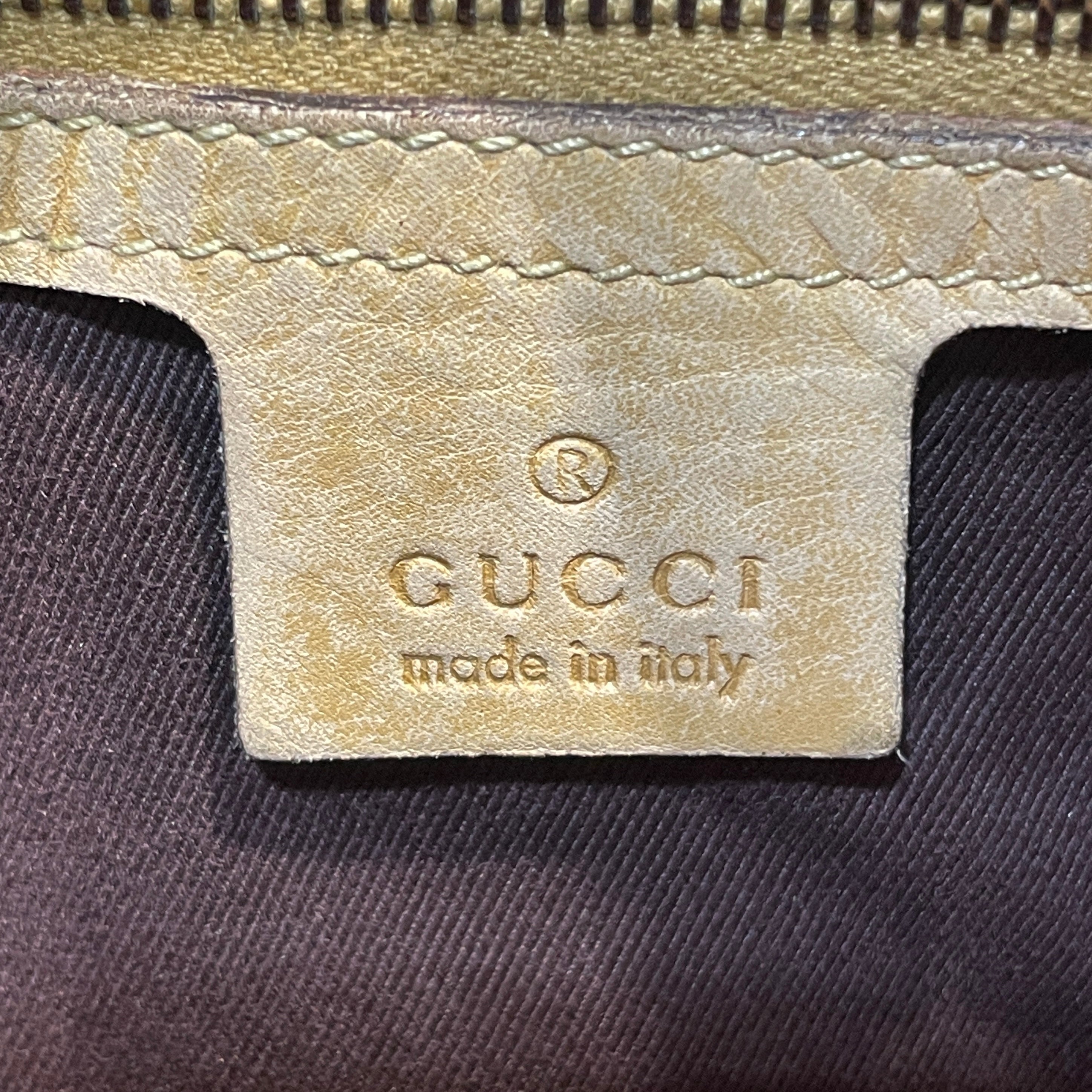 GUCCI/Hand Bag/Monogram/Cotton/BEG/GG Jackie Shoulder Bag view 6