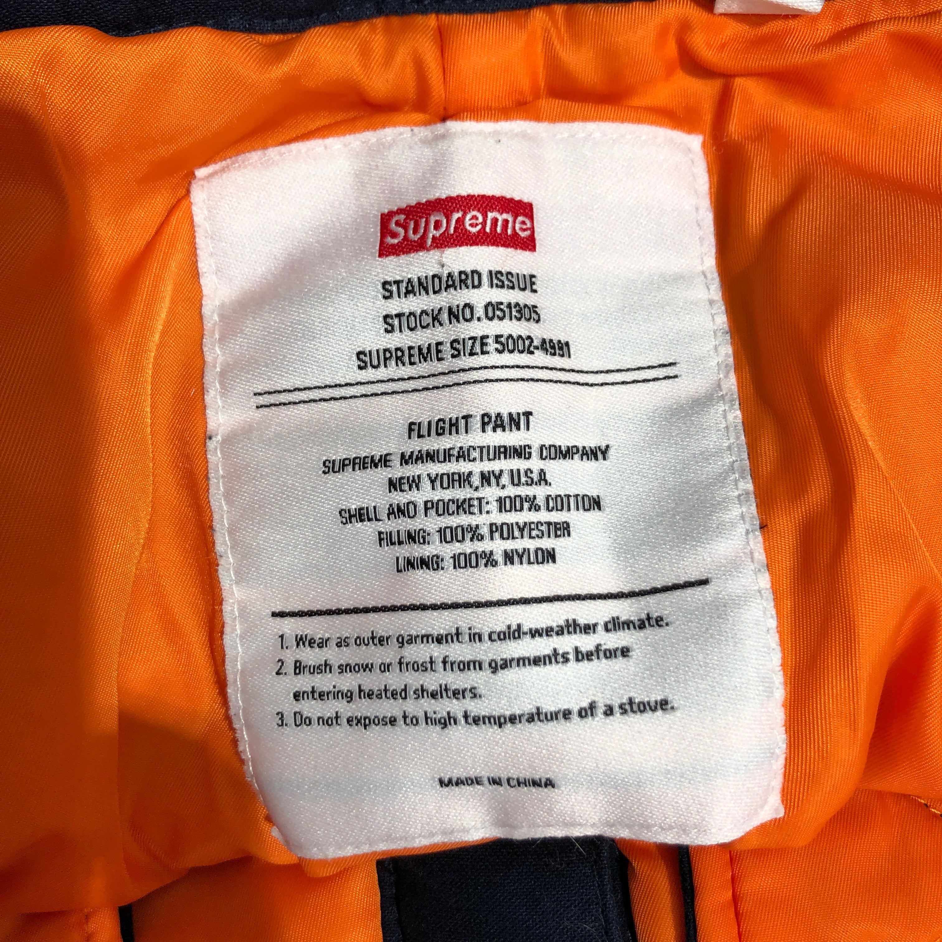 Supreme/Bootcut Pants/XL/Cotton/NVY/ view 3