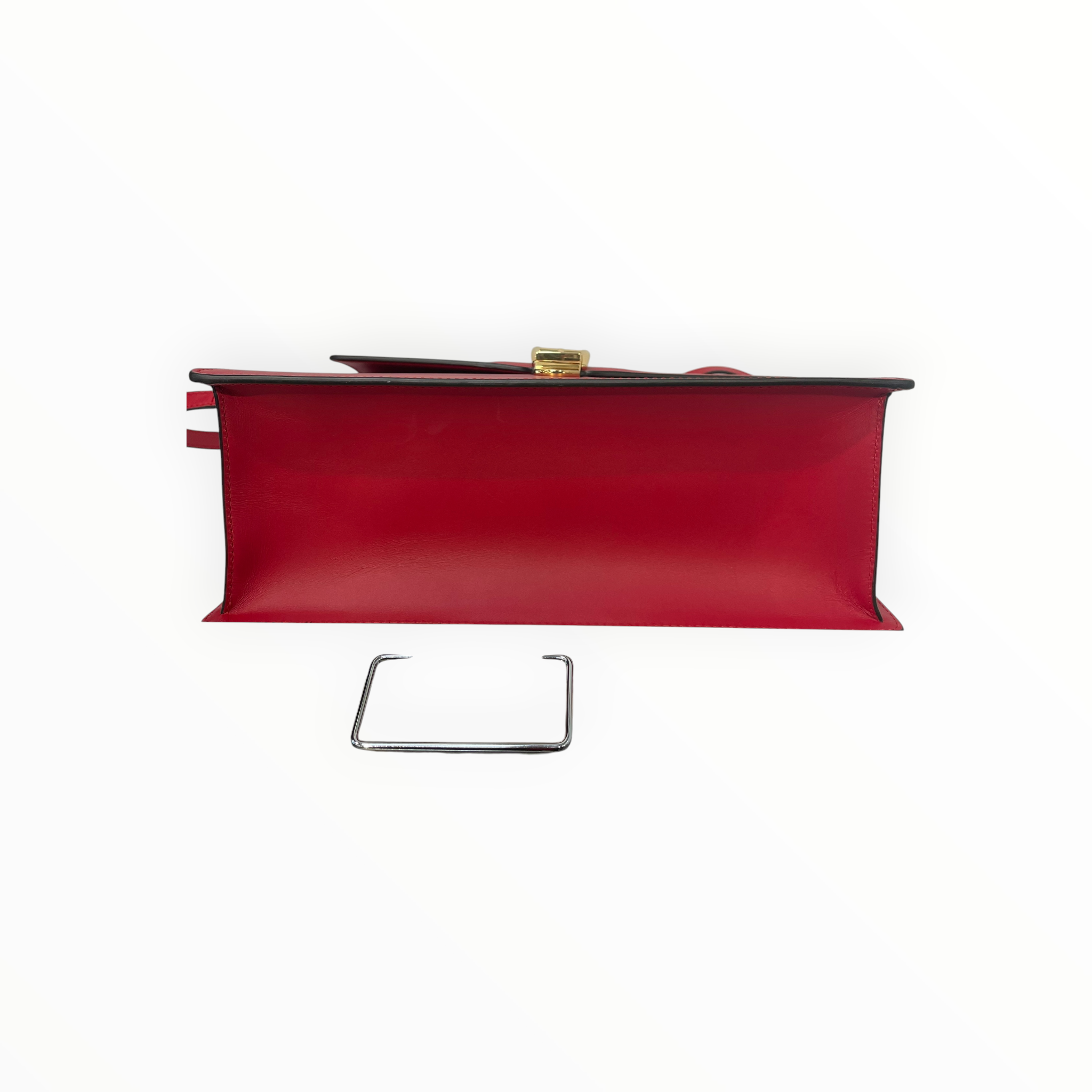 GUCCI/Hand Bag/Stripe/Leather/RED/Sylvie Web Stripe view 3