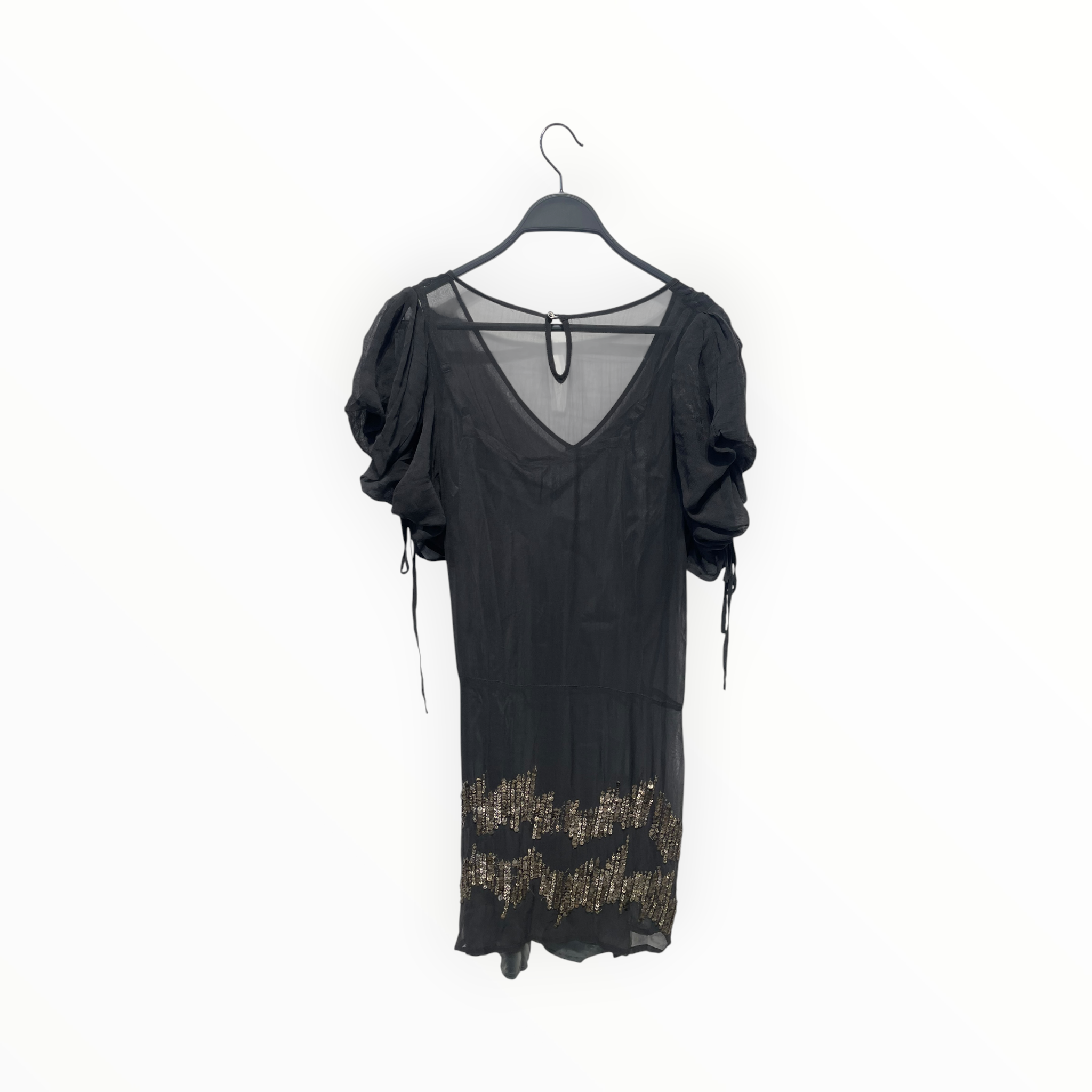 JUICY COUTURE/Dress/2/Silk/BLK/METAL SEQUIN DRESS view 2