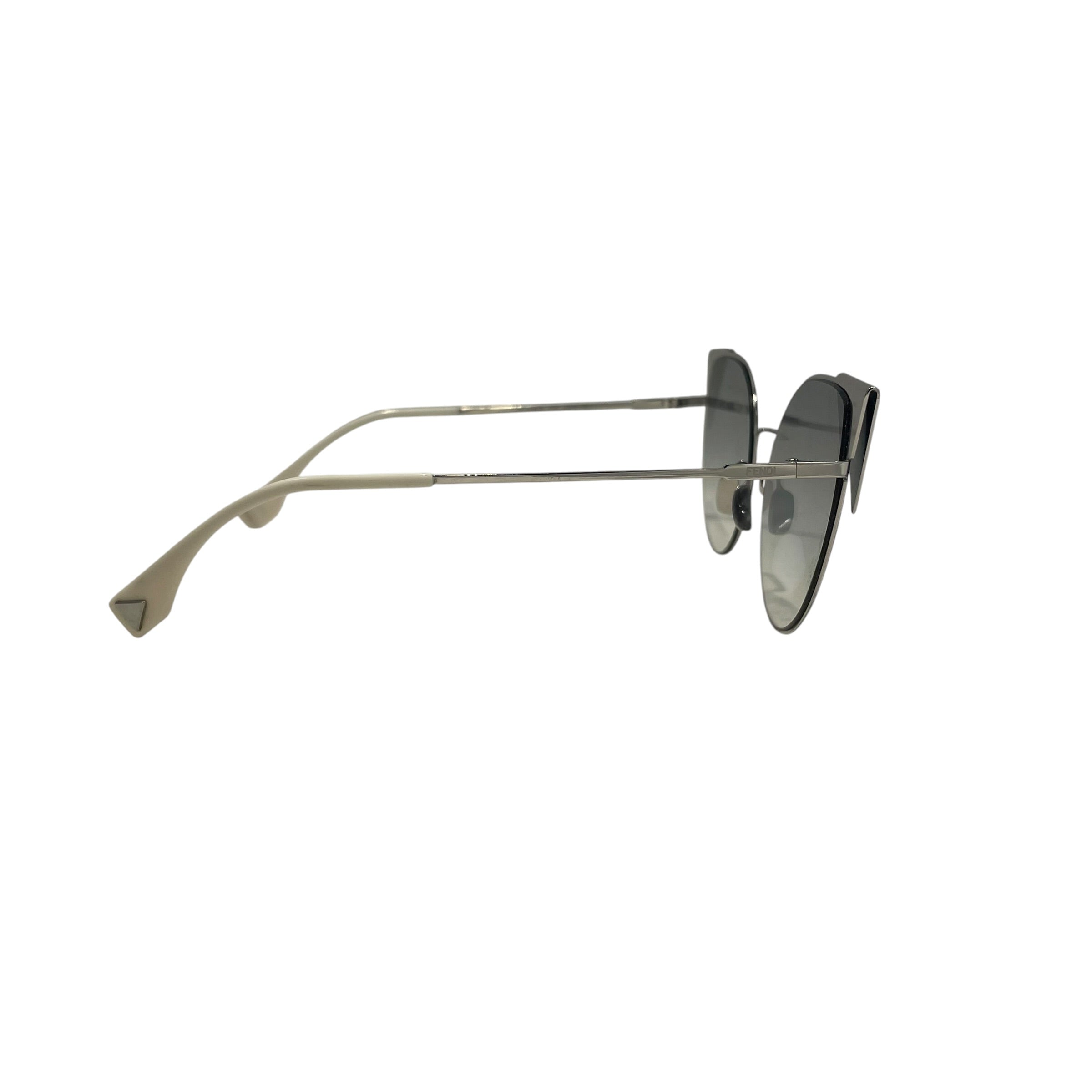 FENDI/Sunglasses/Metal/SLV/cat eye view 3