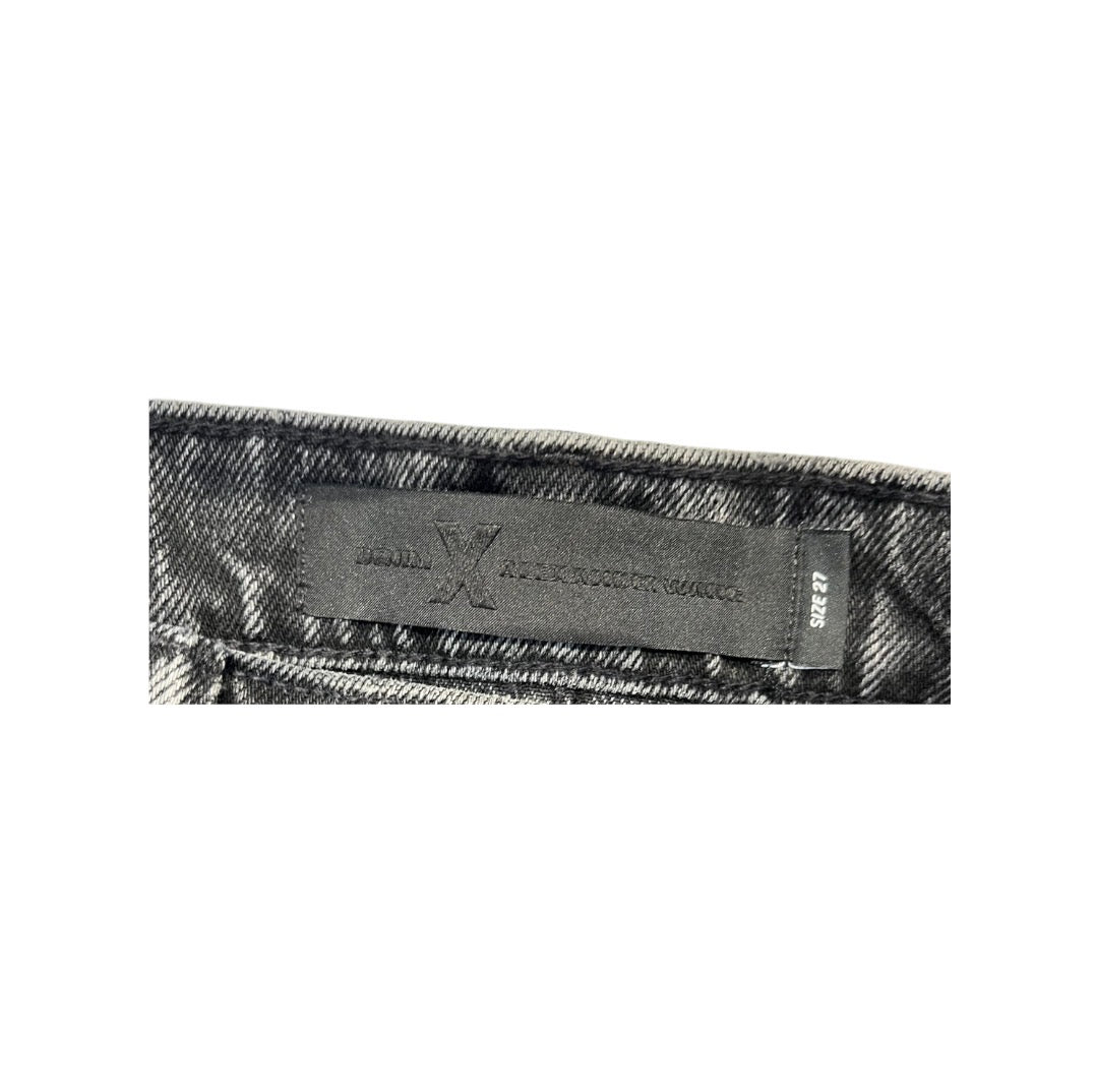 Alexander Wang/Shorts/15/Denim/BLK/SKIRT/SIDE ZIPPER view 3