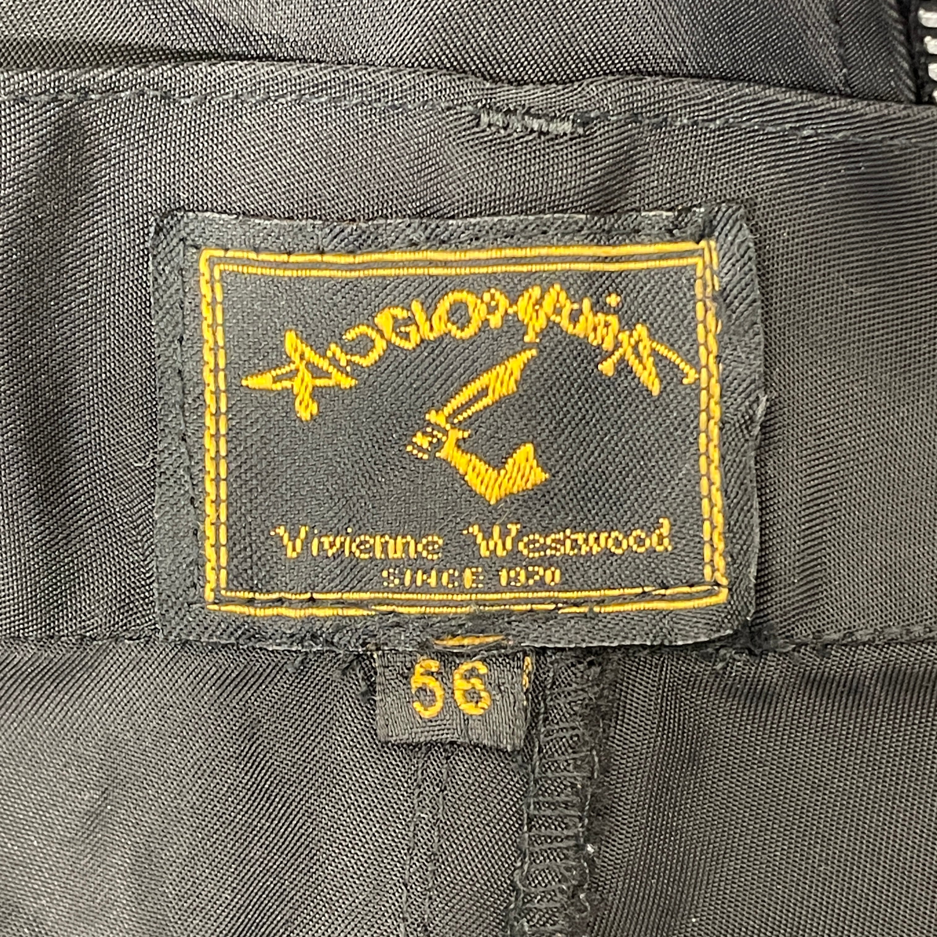 Vivienne Westwood/Shorts/56/Polyester/BLK/ZIPPER BACK SHORTS view 3