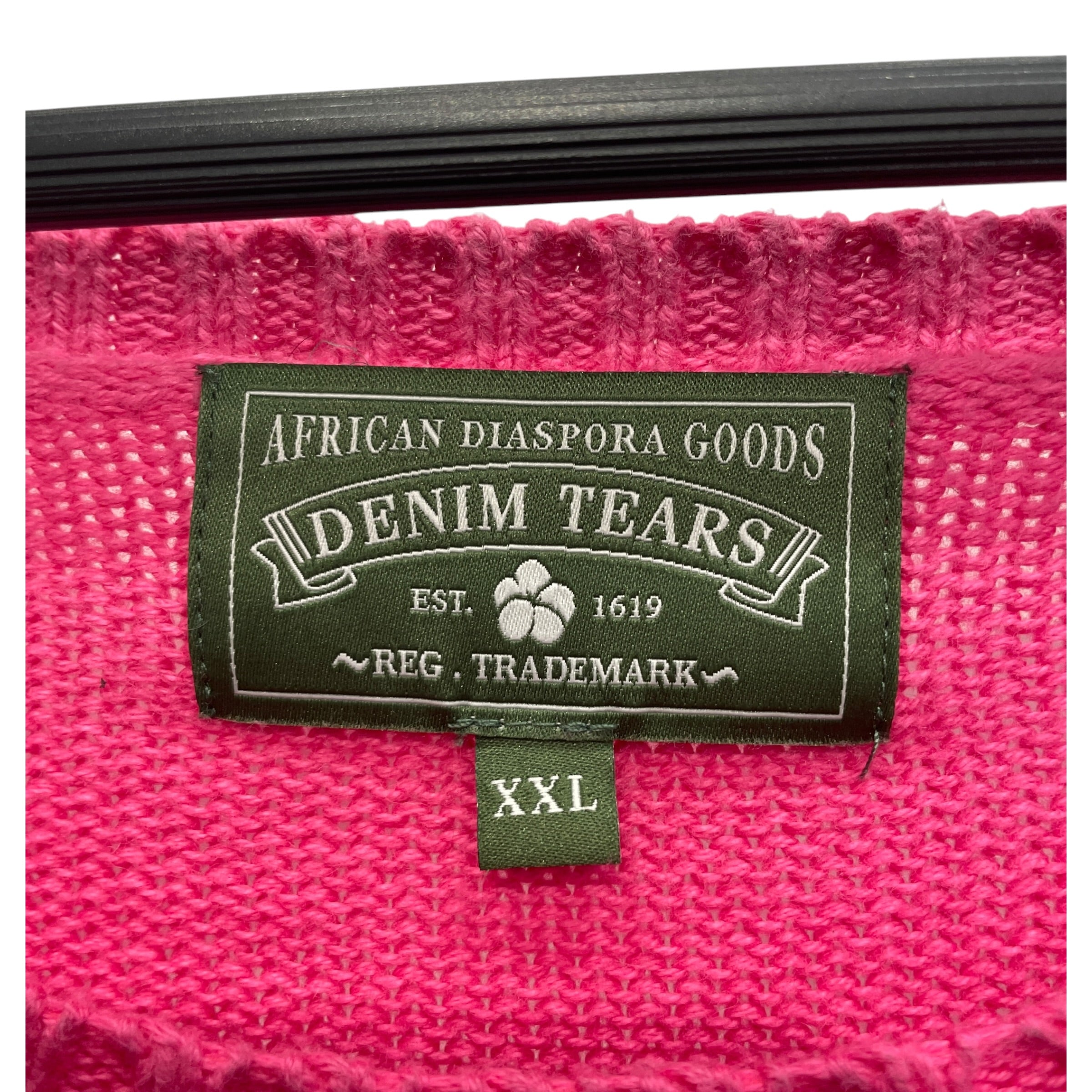 DENIM TEARS/Sweater/XXL/Cotton/PNK/AFRICANAMERICANFLAG view 3
