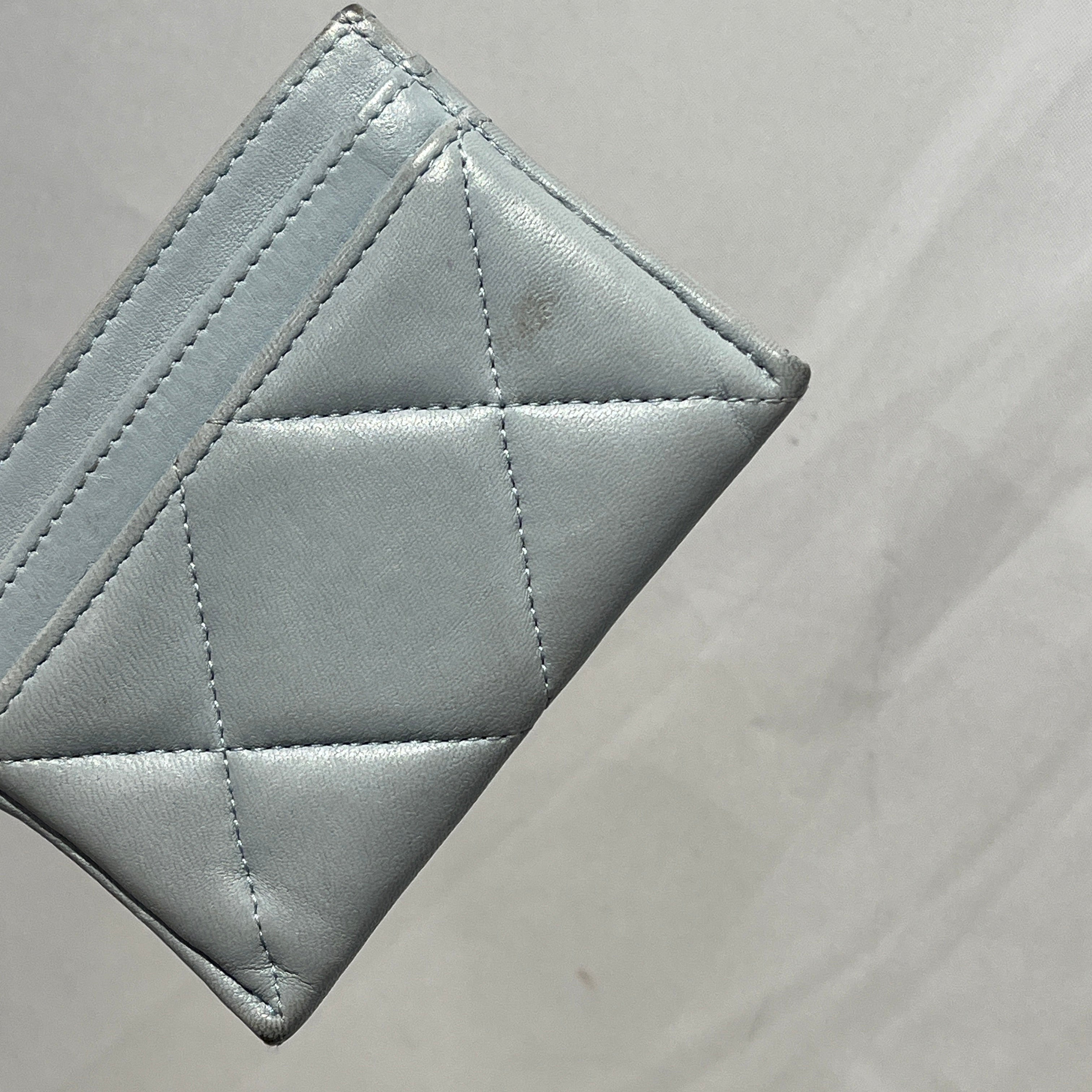 CHANEL/Card Case/Leather/GRY/L's/chanel 19 quilted view 12