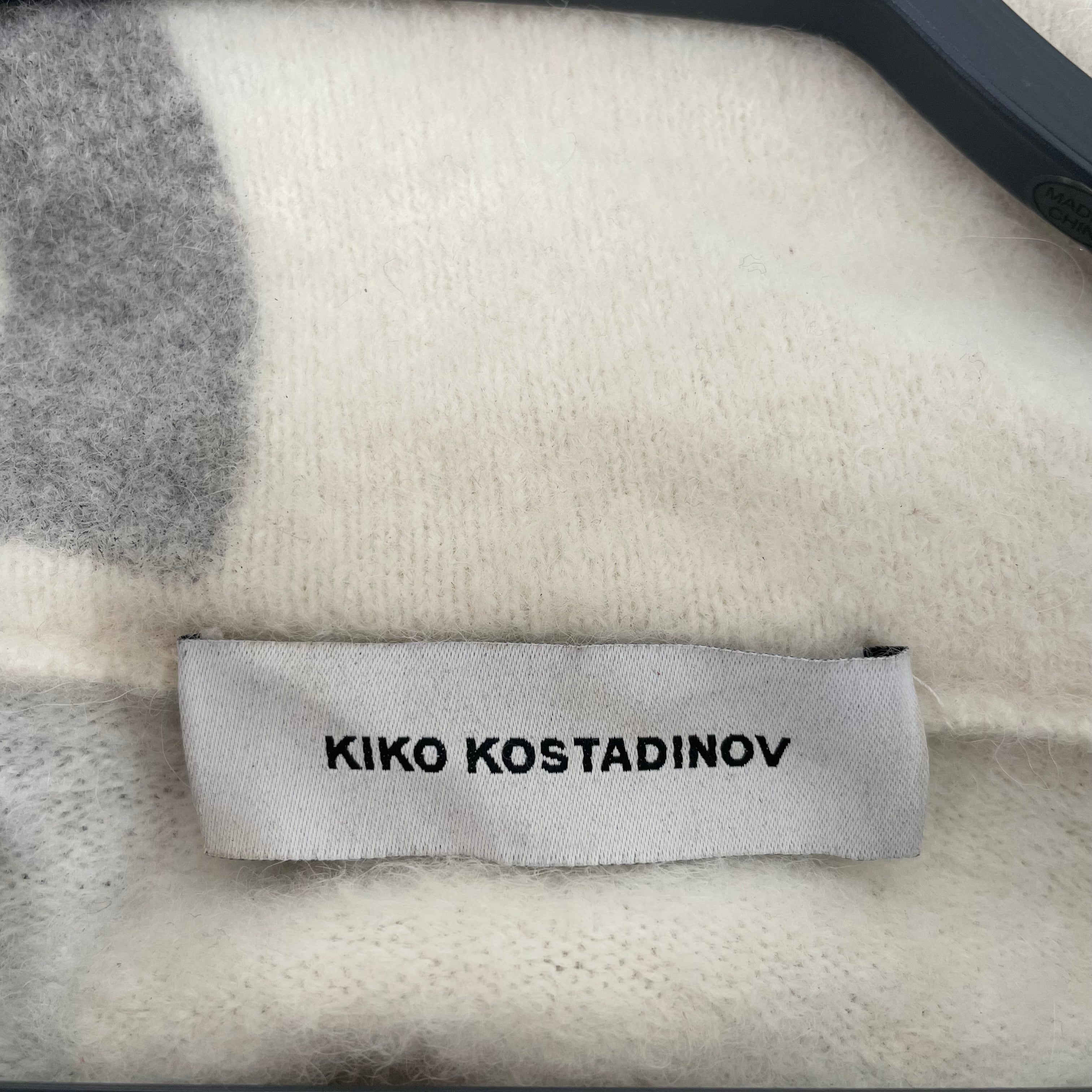 Kiko Kostadinov/Sweater/Graphic/Cotton/WHT/faded graph view 3