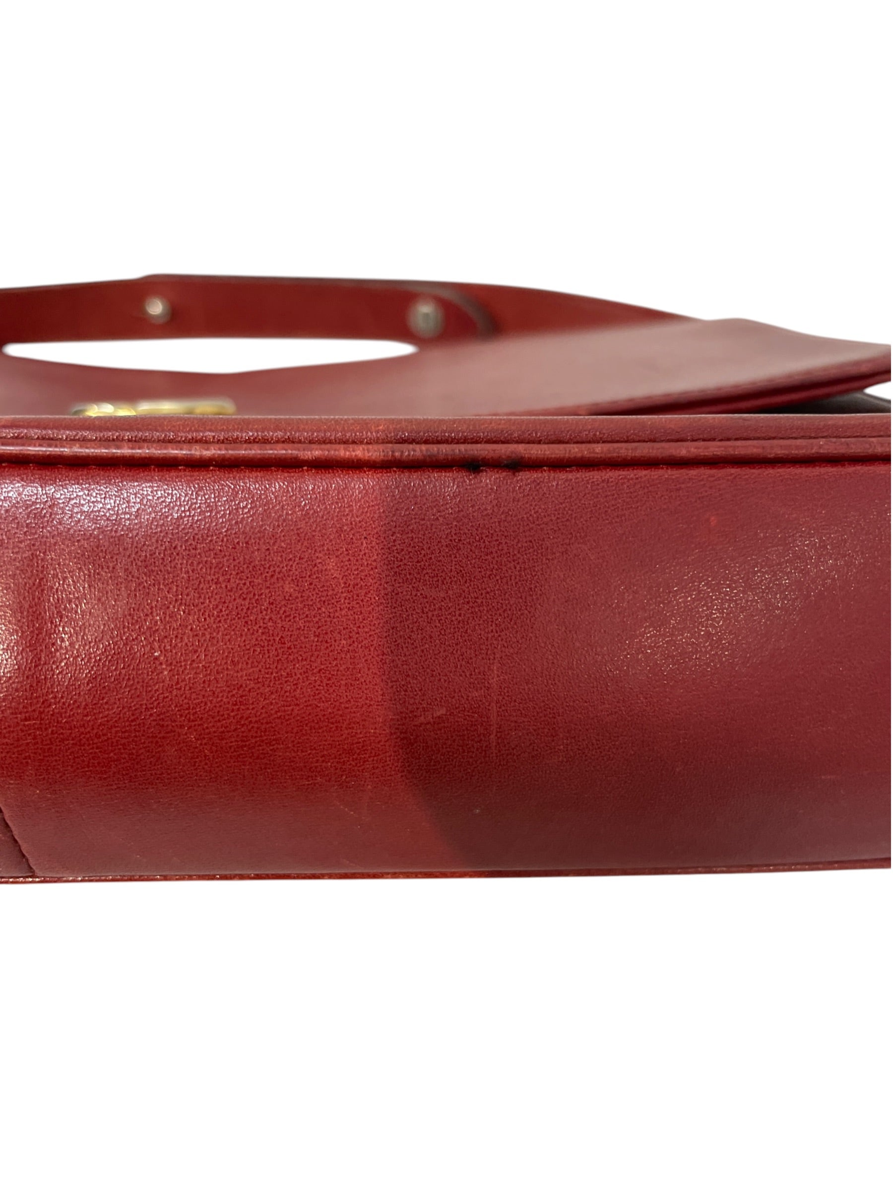 Christian Dior/Cross Body Bag/Leather/Red/cd messenger vintage view 7