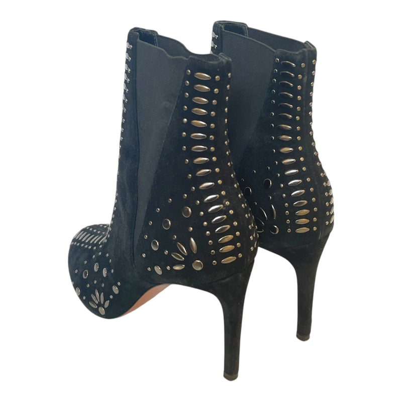 ALAIA/Heels/US 5/All Over Print/Leather/BLK/ALL OVER PRINT SILVER MARKINGS