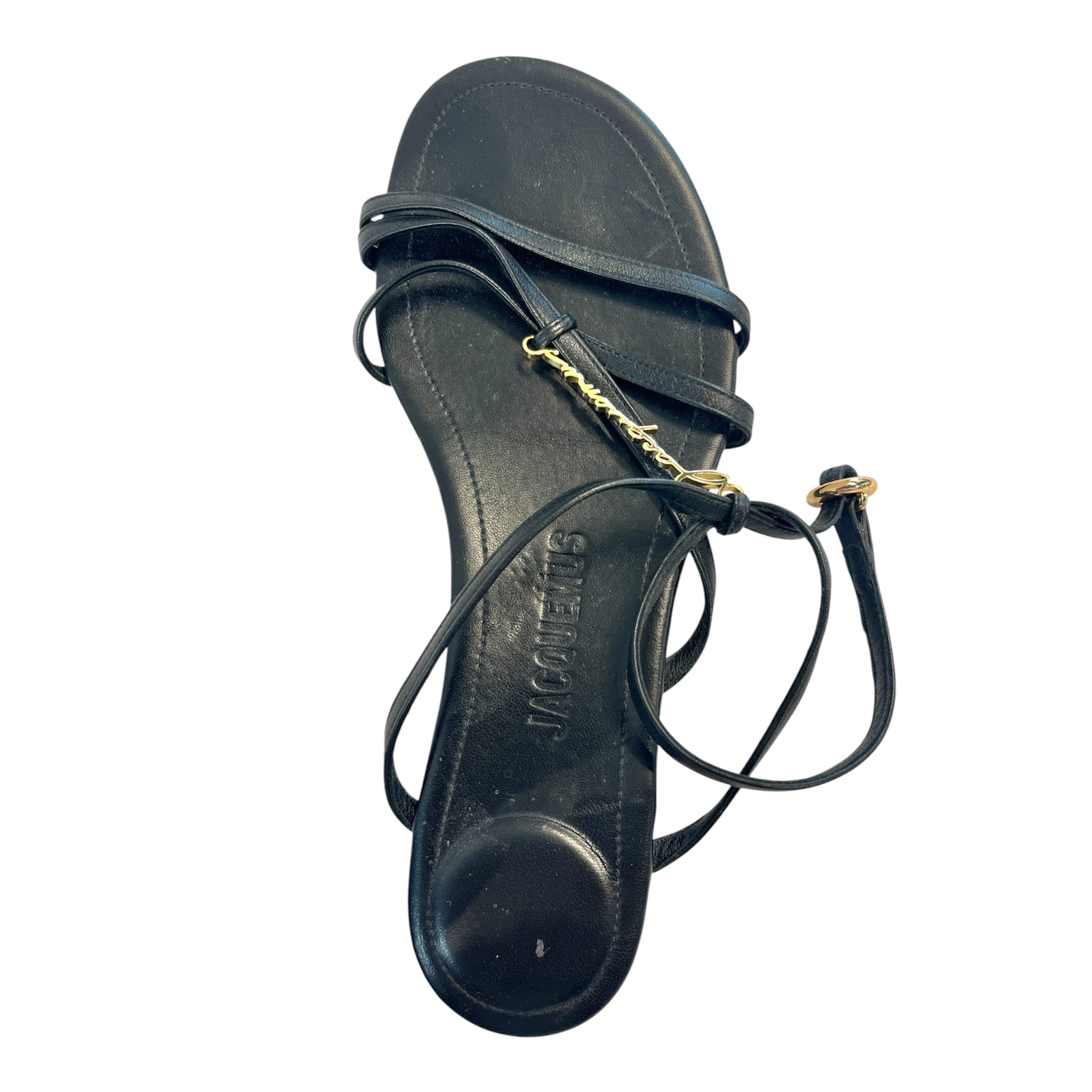 JACQUEMUS/Sandals/EU 38/Leather/BLK/Les Sandales Pralu Lthr Sandal view 3