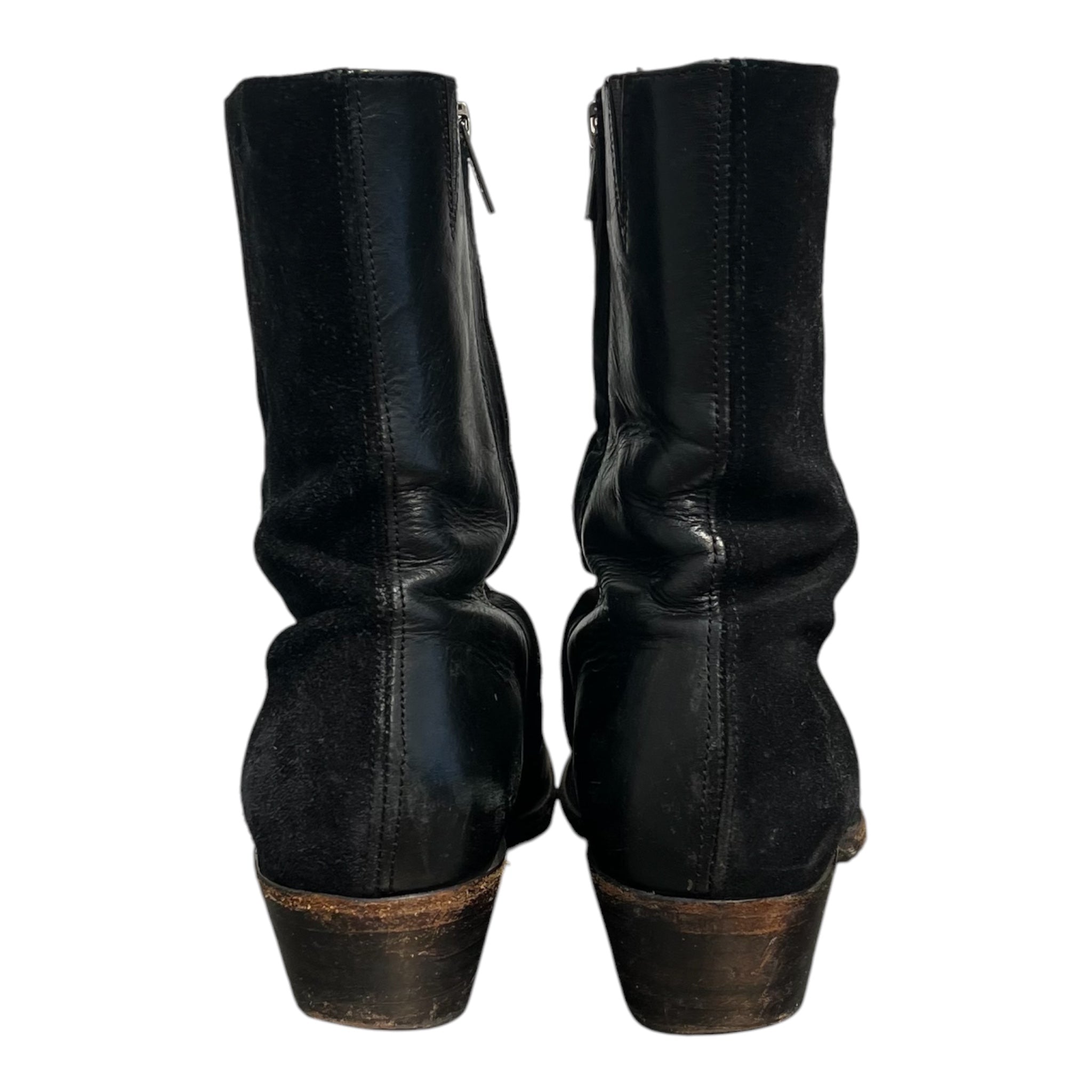 FRYE/Boots/US 10/Leather/BLK/2 TONE SUEDE POINTED TOE REDIN view 3