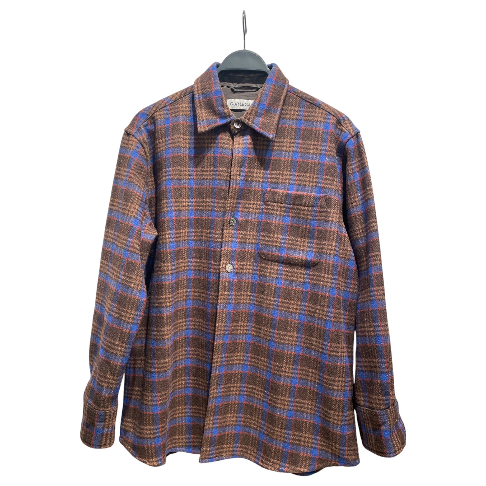 OUR LEGACY/Flannel Shirt/44/Wool/BRW/Plaid/Wool Flannel view 1