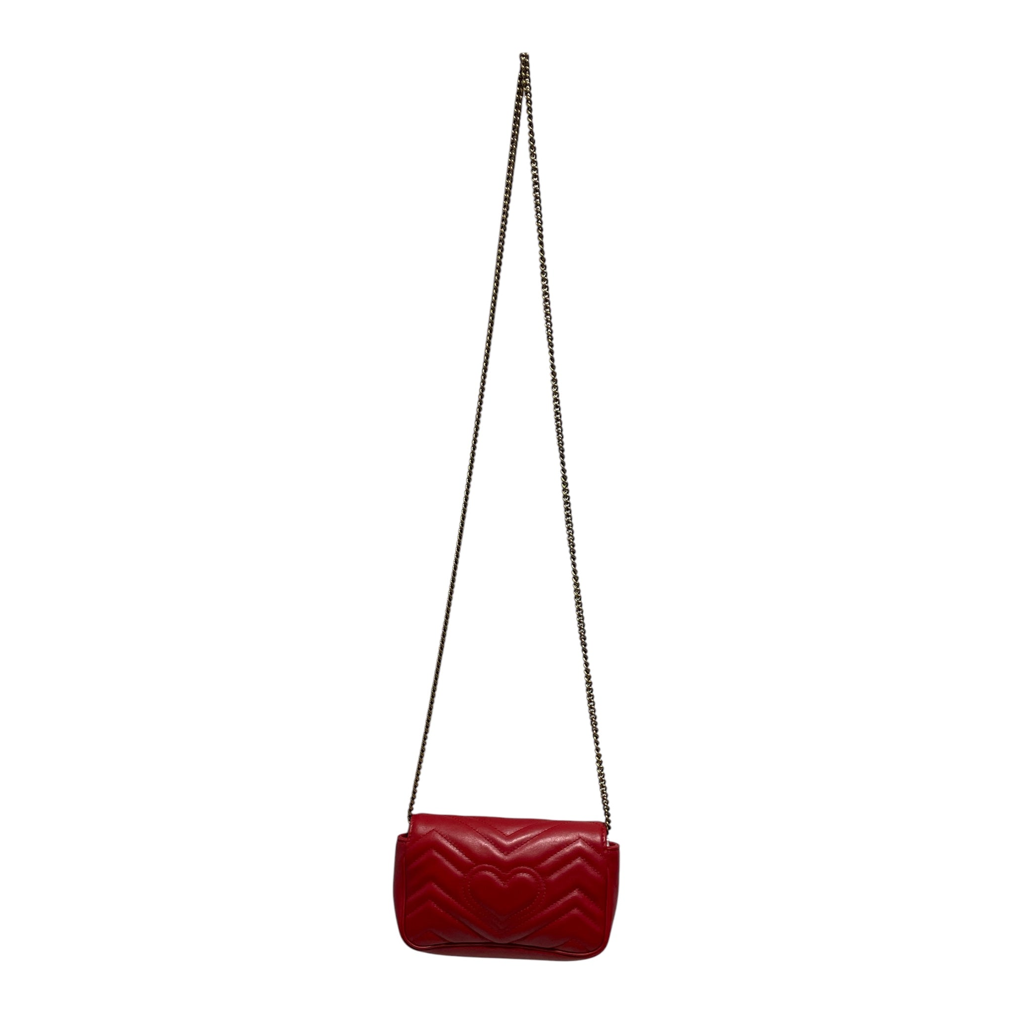GUCCI/Cross Body Bag/Leather/RED/MARMONT LEATER CROSSBODY view 2