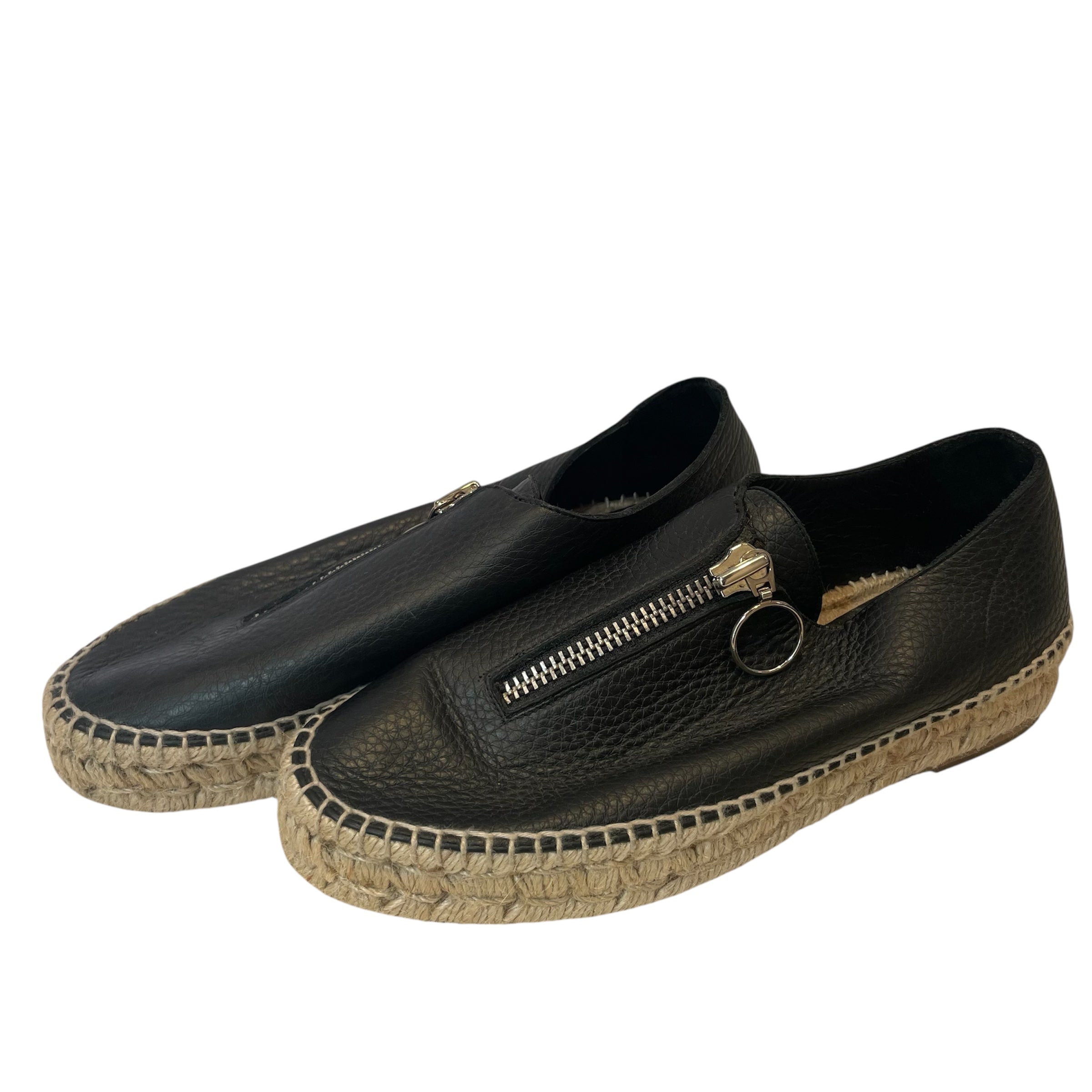 Alexander Wang/Shoes/EU 39/Leather/BLK/ZIPPER/STRAW SOLE view 2