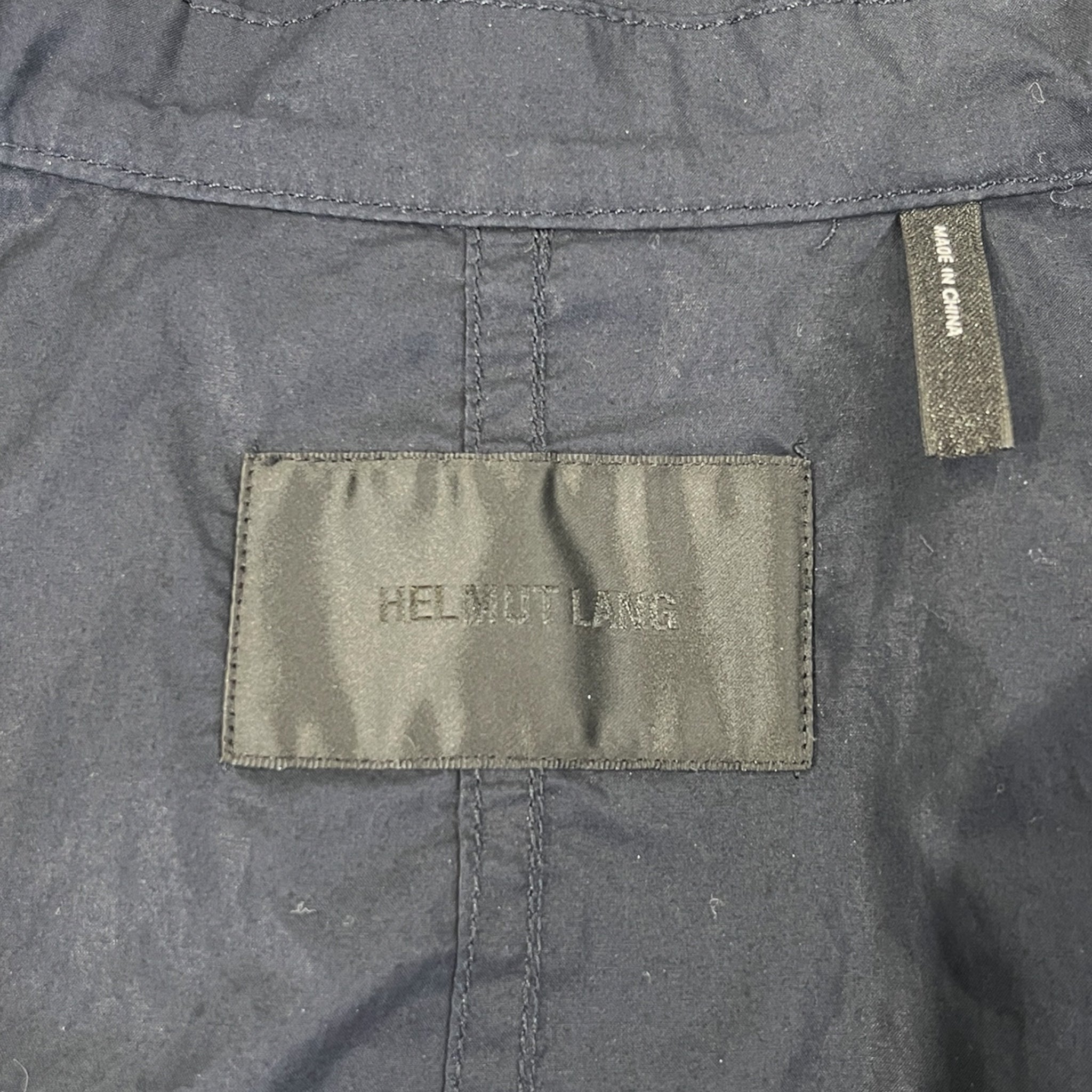 Helmut Lang/Jacket/M/Cotton/NVY/HOODED RAINCOAT PARKA view 3