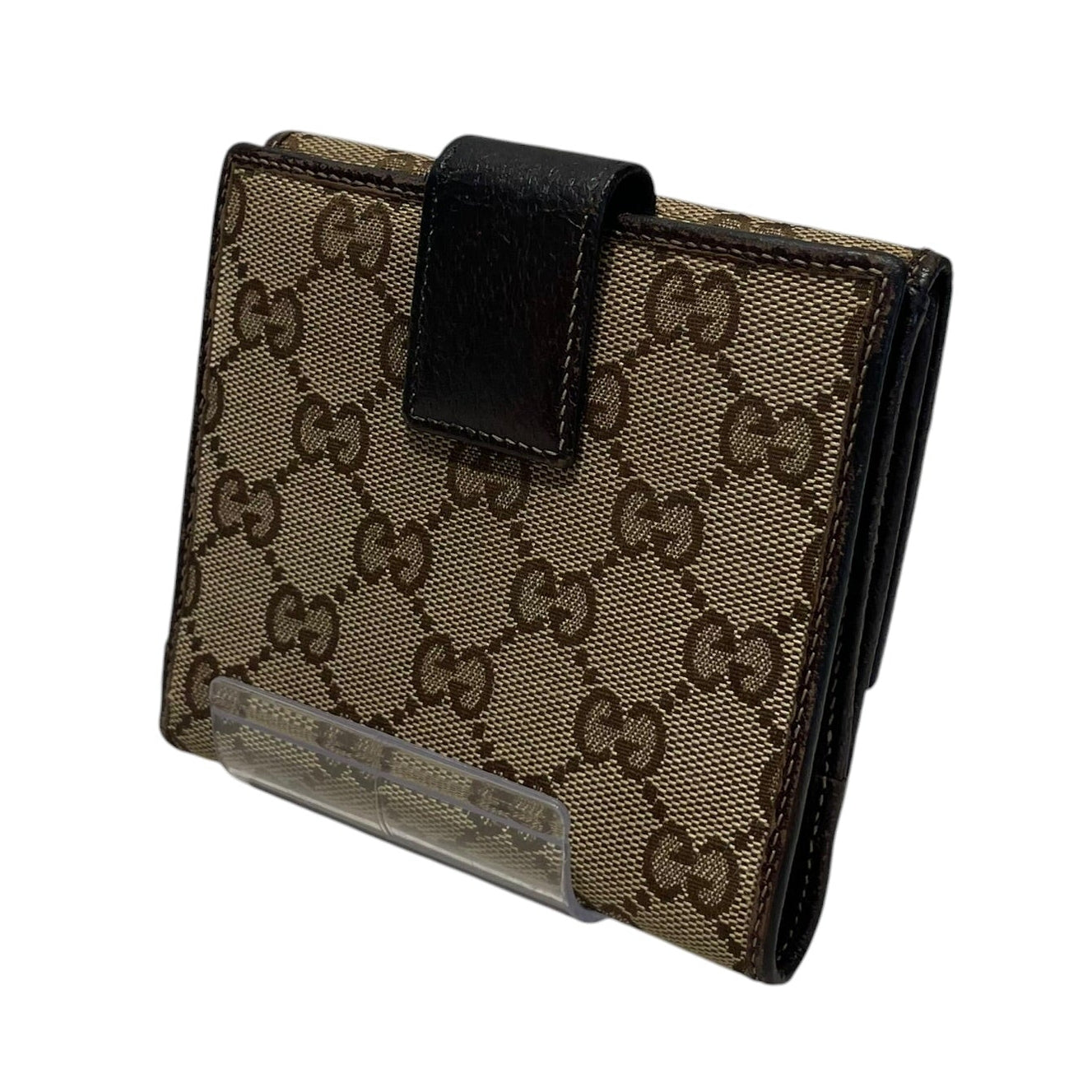 GUCCI/Bifold Wallet/BRW/L's/GG Canvas view 2