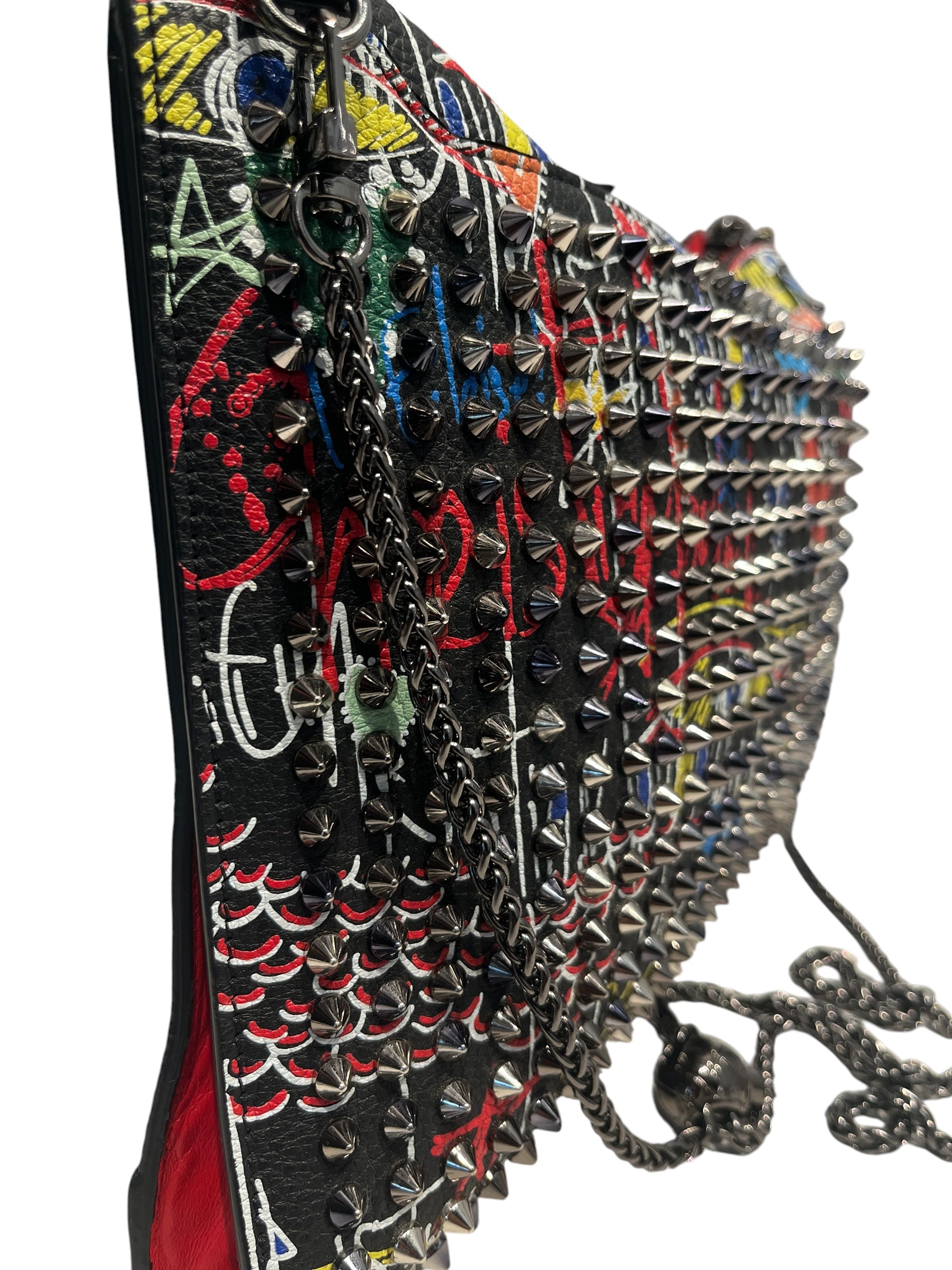 Christian Louboutin/Bag/All Over Print/Leather/BLK/GRAFFITI PRINT view 6