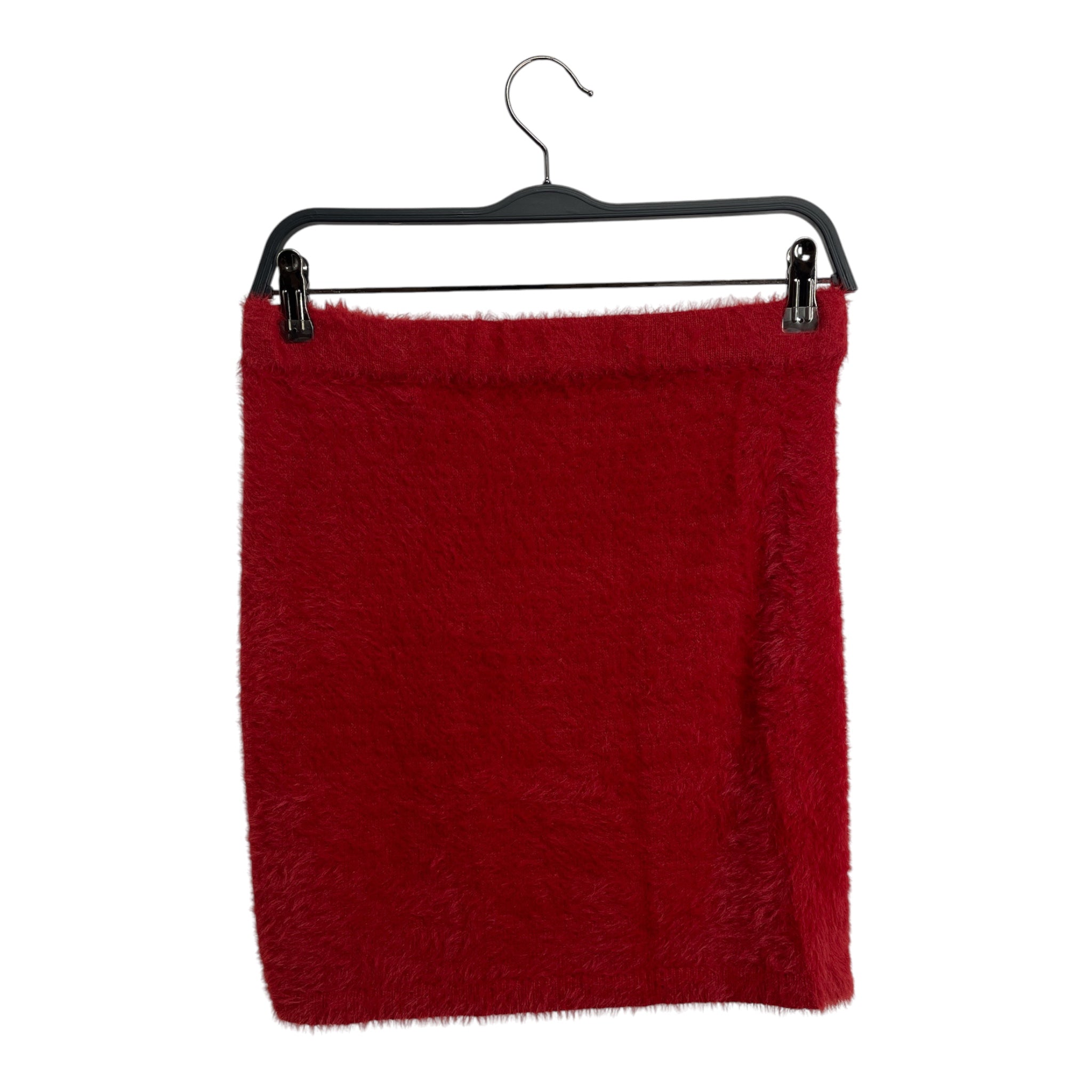 Helmut Lang/Skirt/S/Mohair/RED/Mini Length/red mohair mini skirt view 2