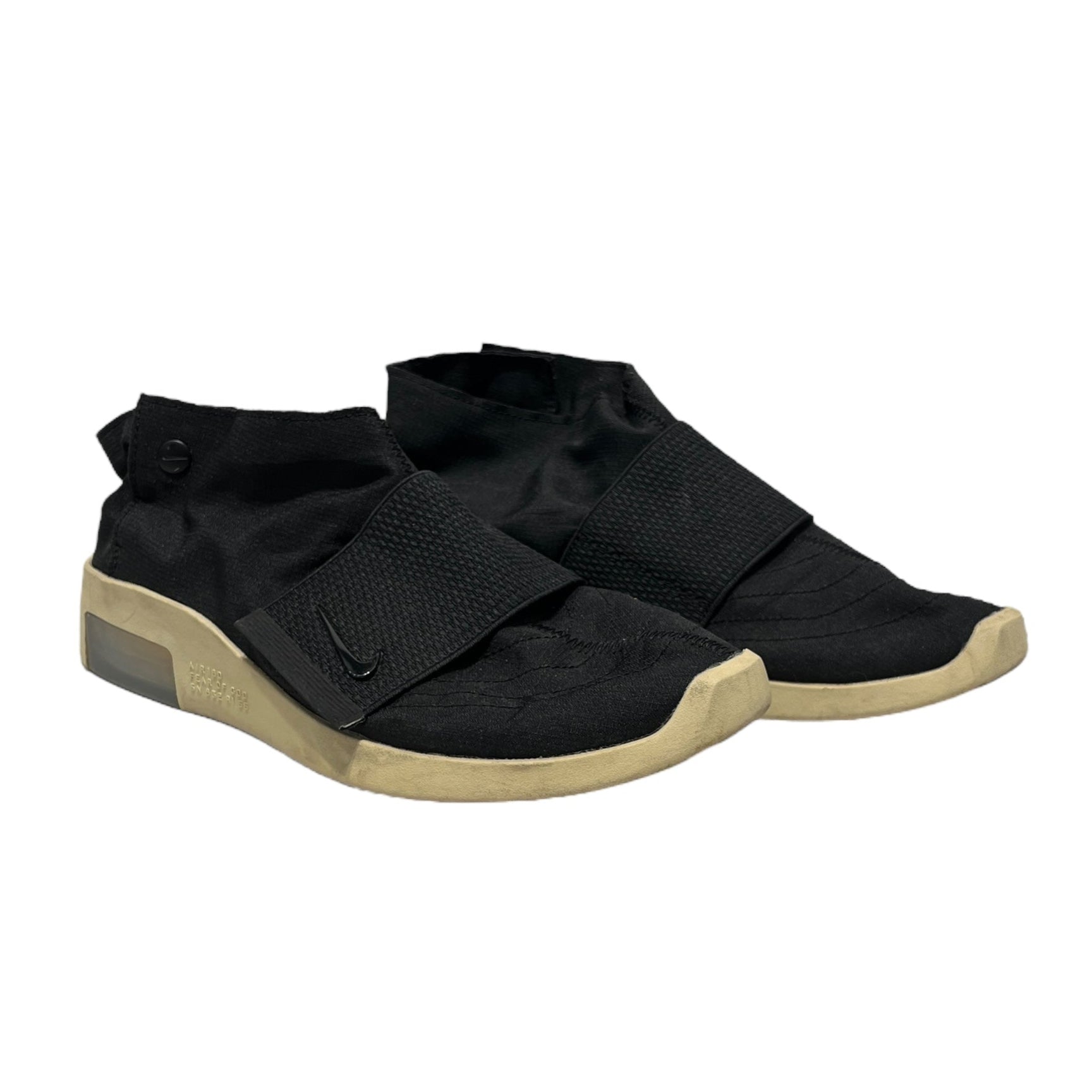 NIKE/FOG by FEAR OF GOD/Low-Sneakers/US 8.5/BLK/front strap view 1