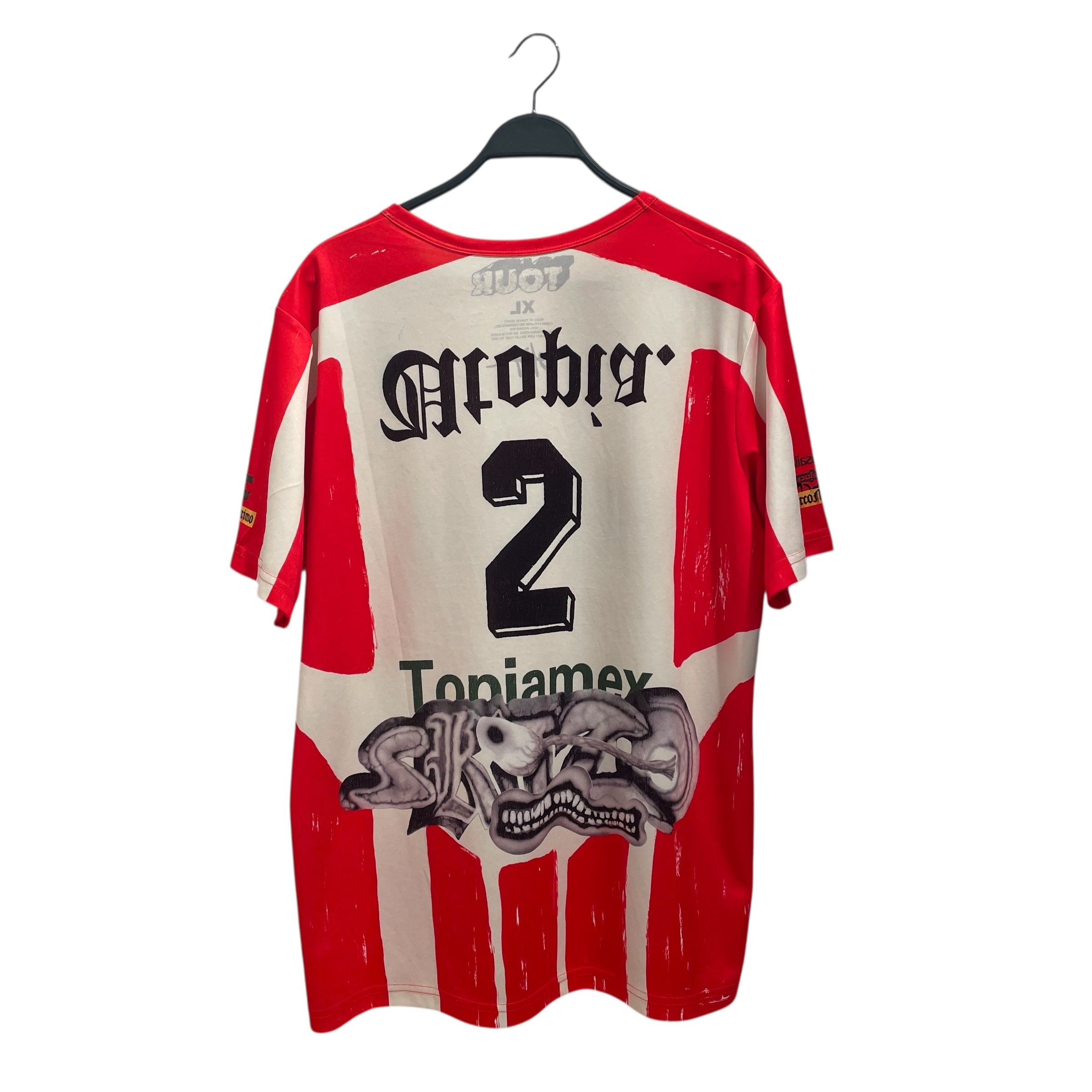 TRAVIS SCOTT/T-Shirt/XL/Polyester/RED/Stripe/UTOPIA MEXICO JERSEY view 2
