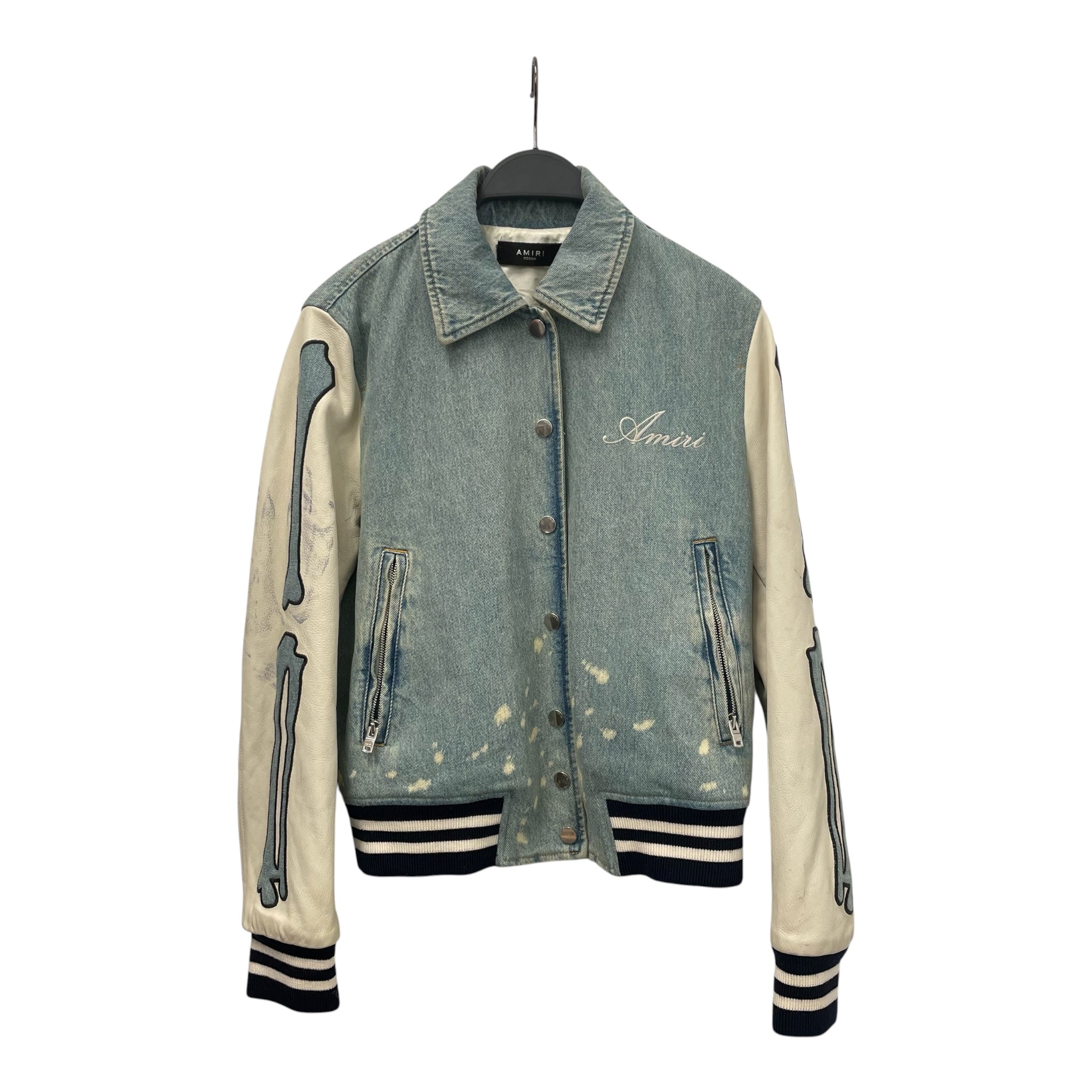 AMIRI/Denim Jkt/M/Border/Denim/MLT/BONESONARM view 1
