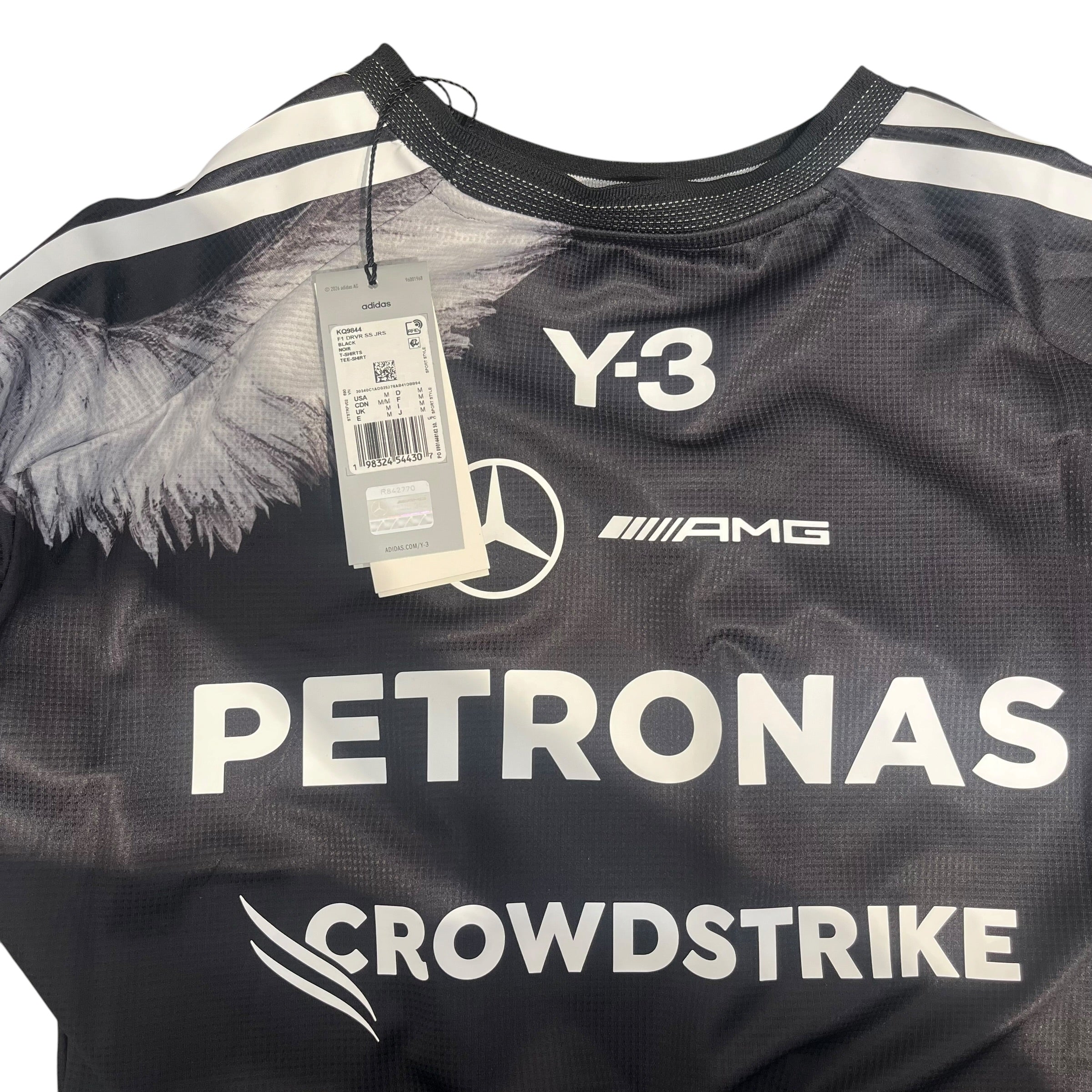 Y-3/adidas/T-Shirt/M/Polyester/BLK/Graphic/MERCEDES AMG WOLF GRAPHIC view 3