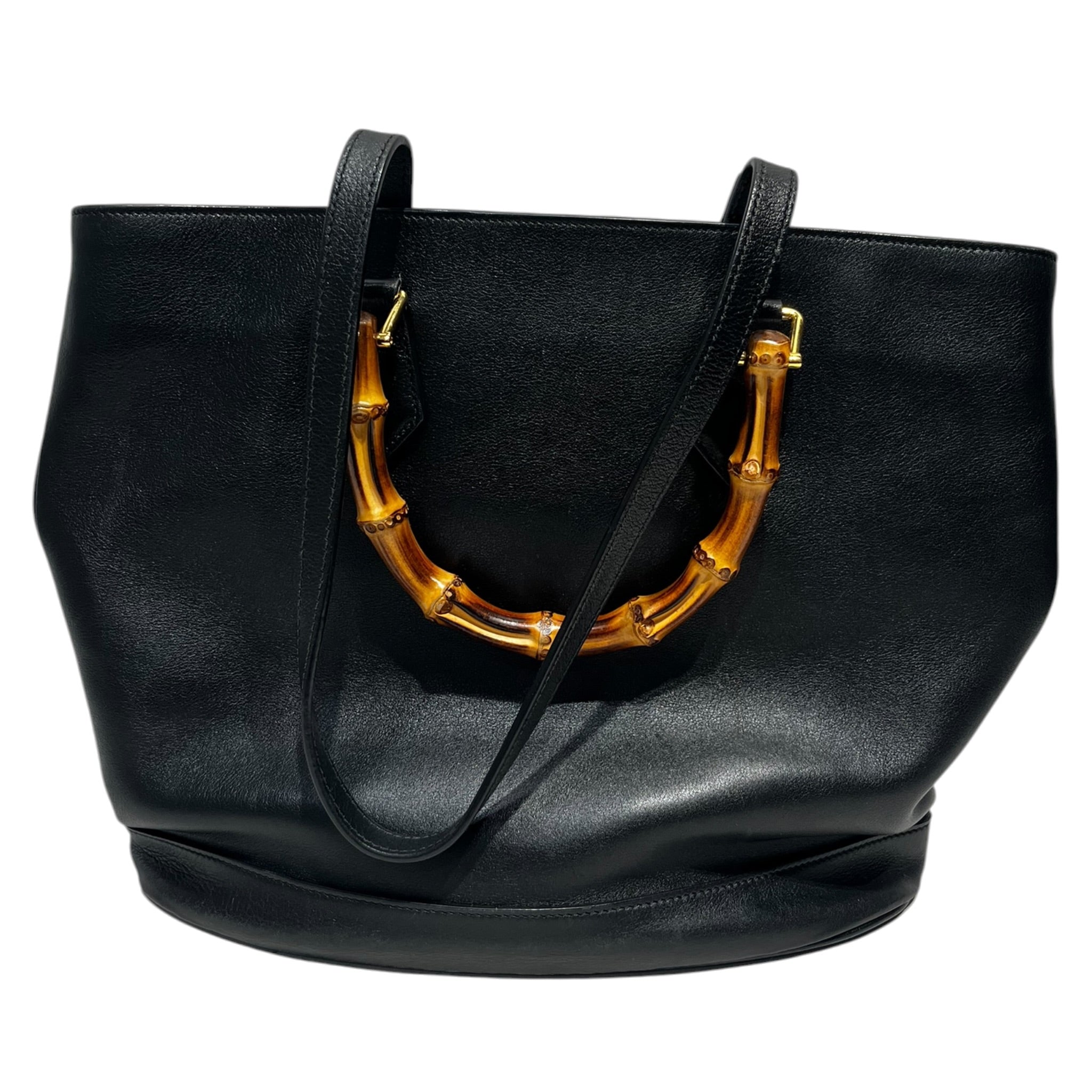 GUCCI/Tote Bag/Leather/BLK/Diana Tote Bamboo Handle view 2